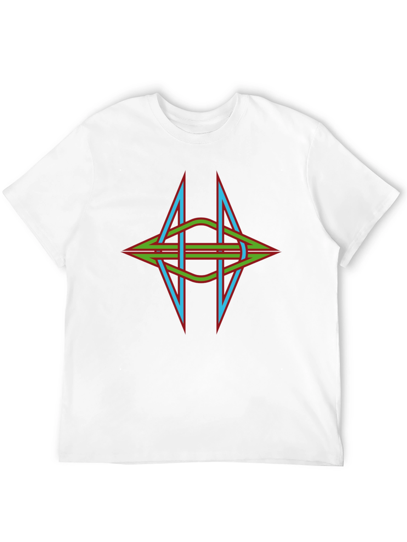 Geometric Celtic Knot Graphic Black T-Shirt