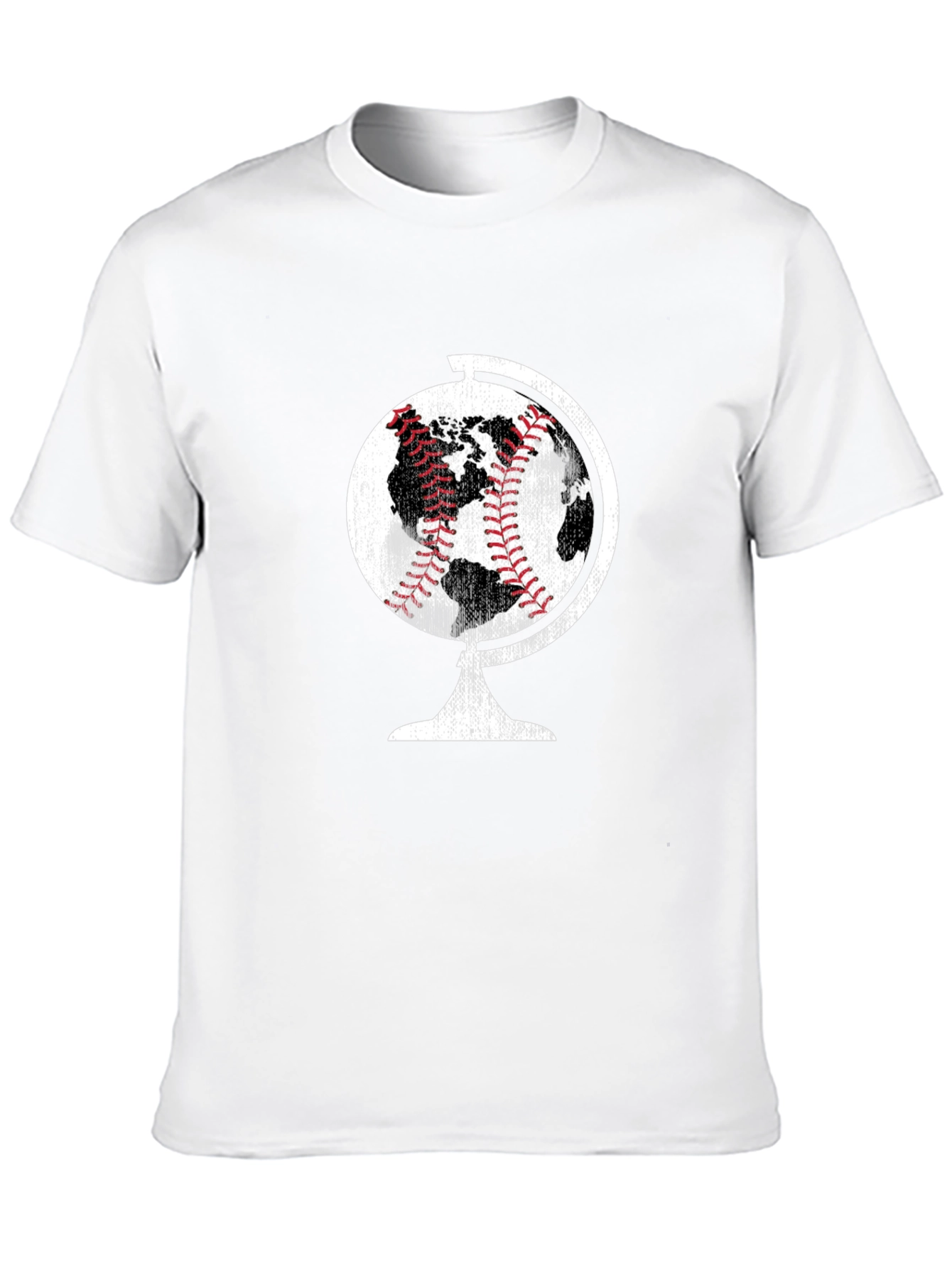 Baseball World Globe Graphic T-Shirt