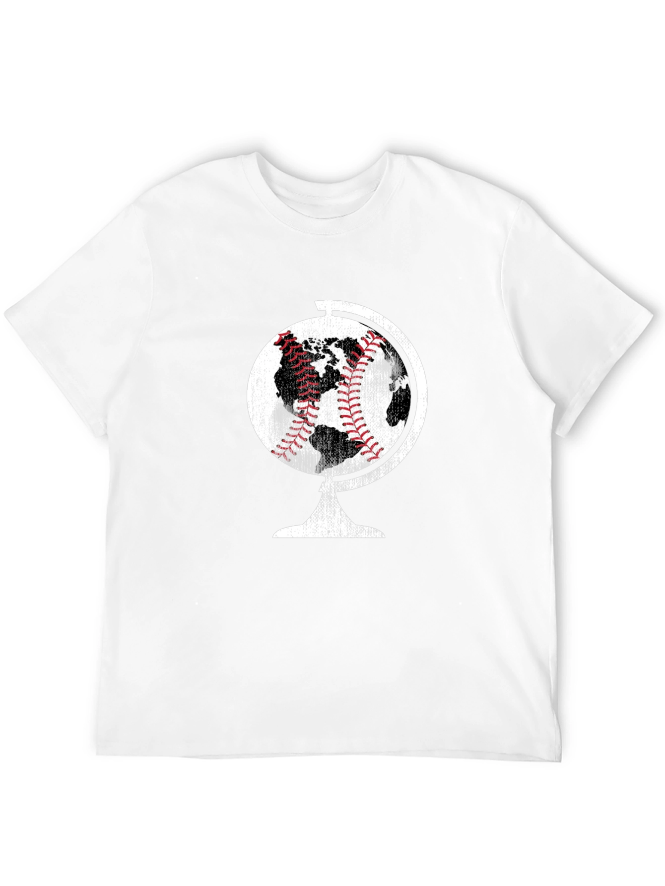 Baseball World Globe Graphic T-Shirt