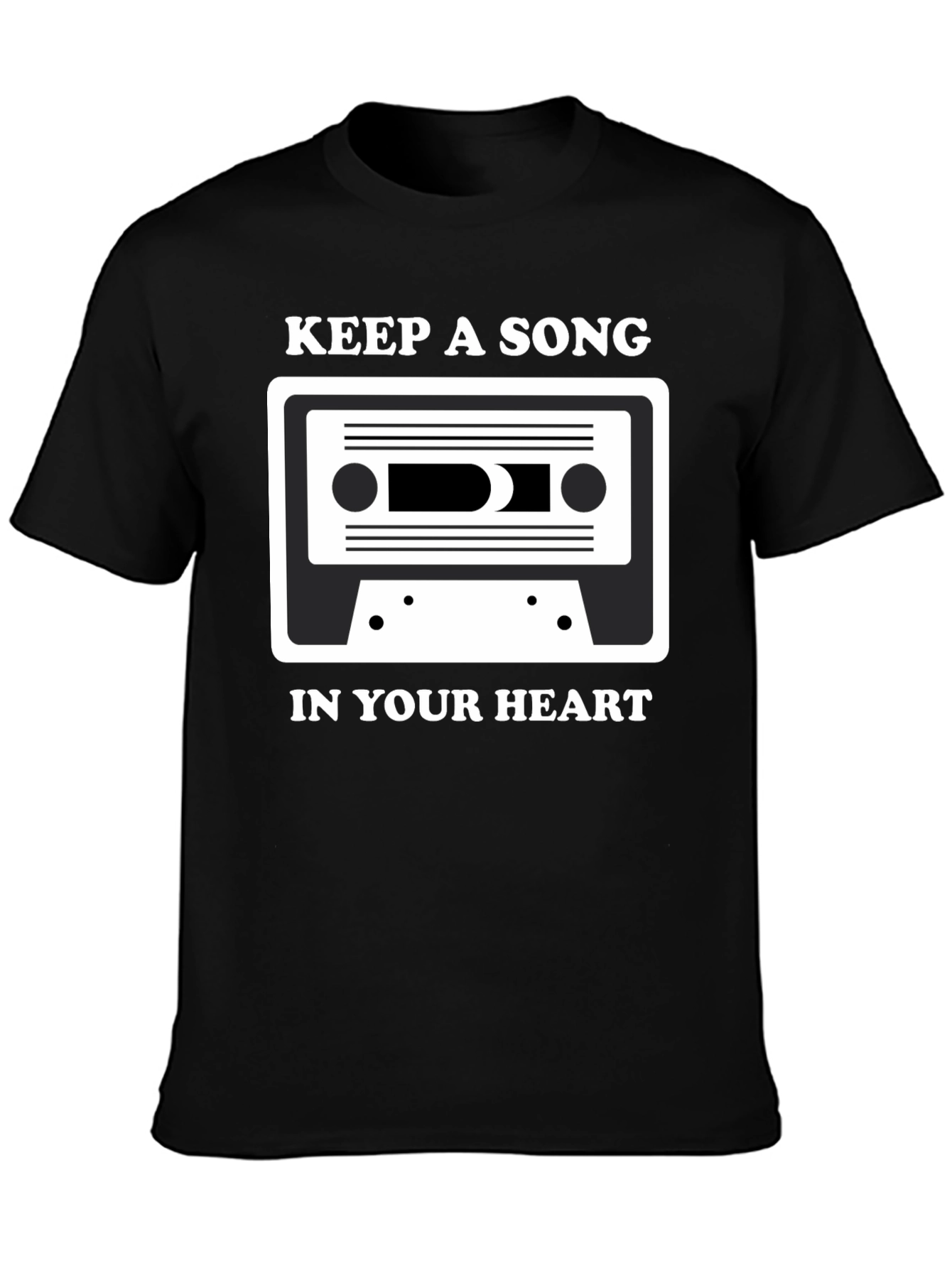 Keep A Song In Your Heart Cassette Tape T-Shirt