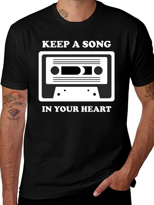 Keep A Song In Your Heart Cassette Tape T-Shirt