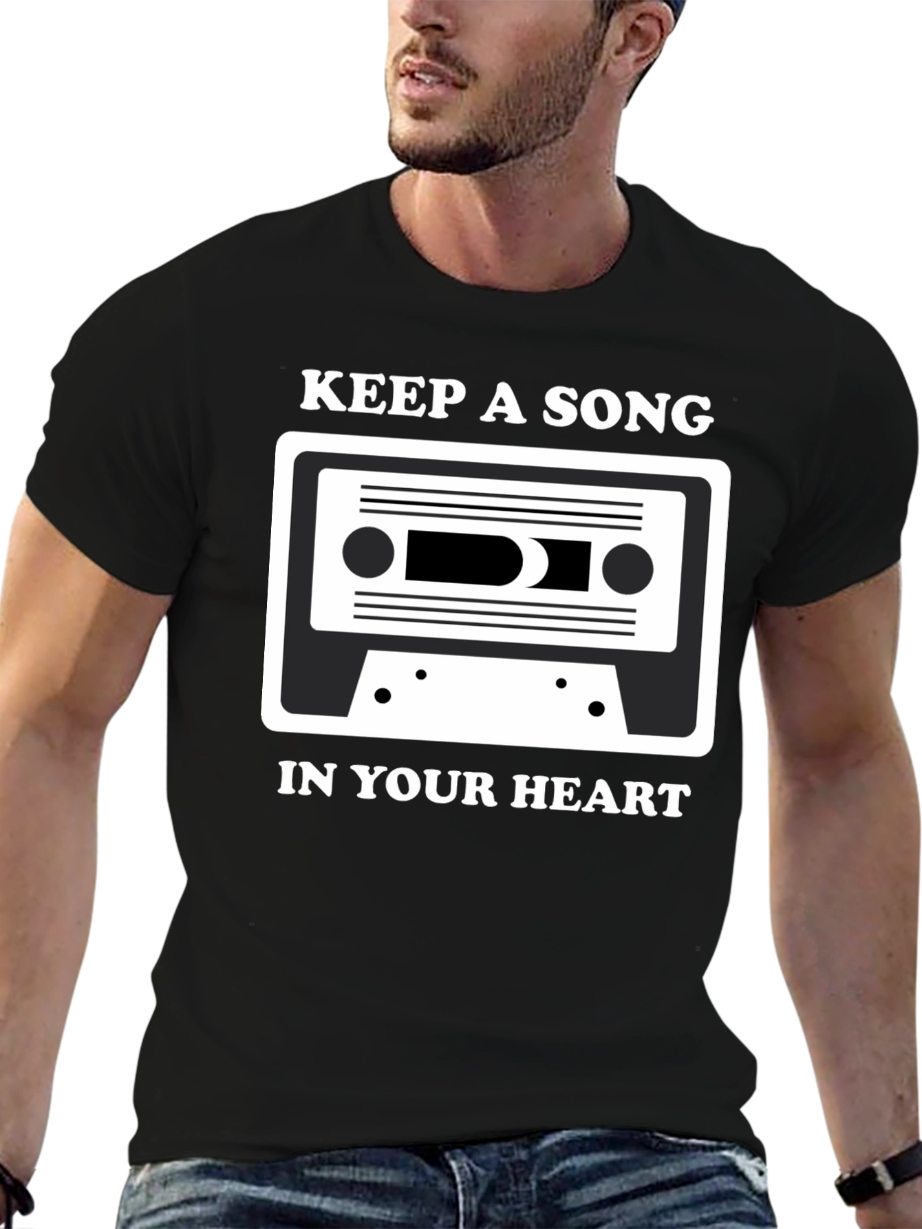 Keep A Song In Your Heart Cassette Tape T-Shirt