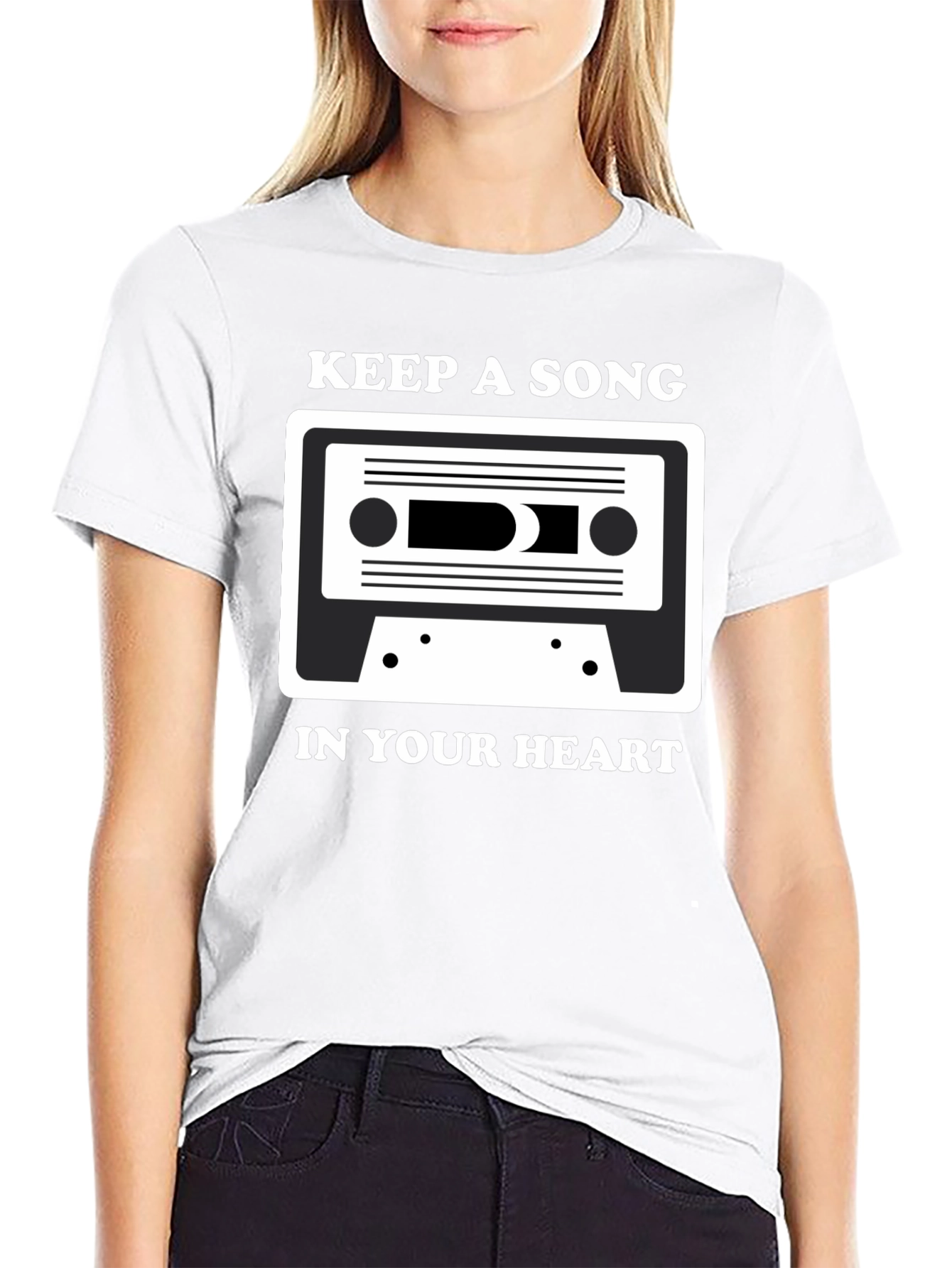 Keep A Song In Your Heart Cassette Tape T-Shirt