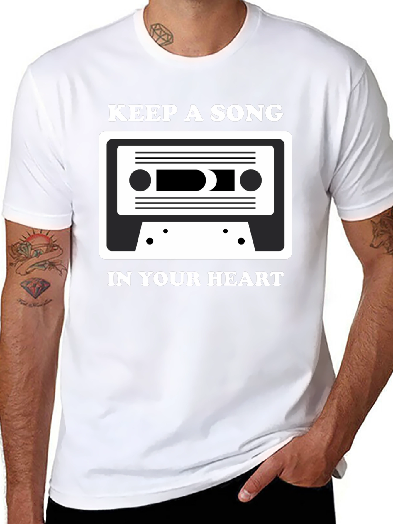Keep A Song In Your Heart Cassette Tape T-Shirt