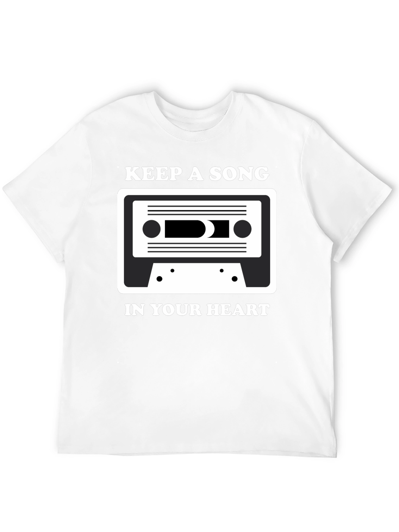 Keep A Song In Your Heart Cassette Tape T-Shirt