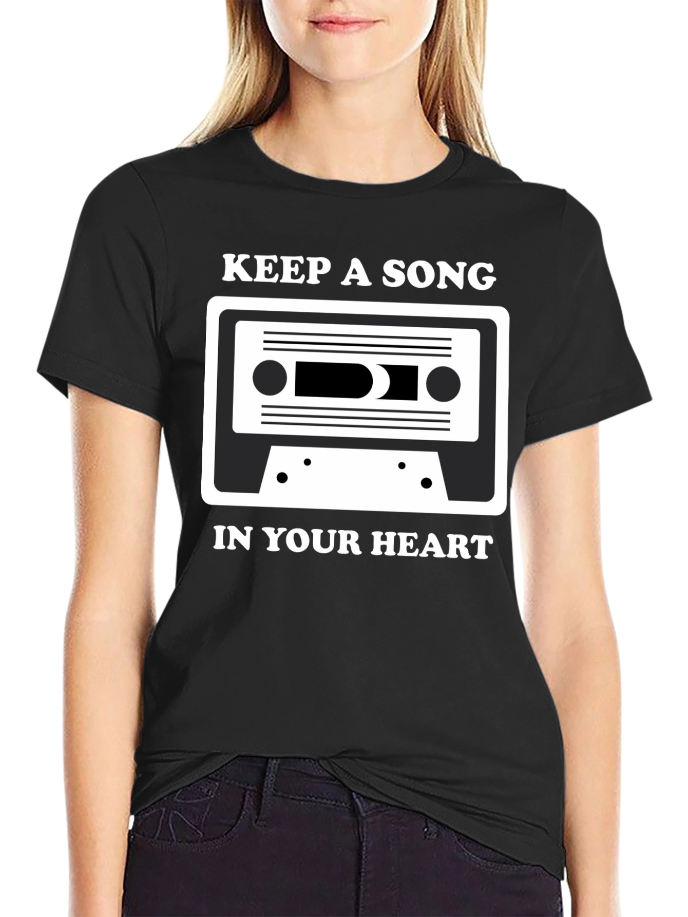 Keep A Song In Your Heart Cassette Tape T-Shirt