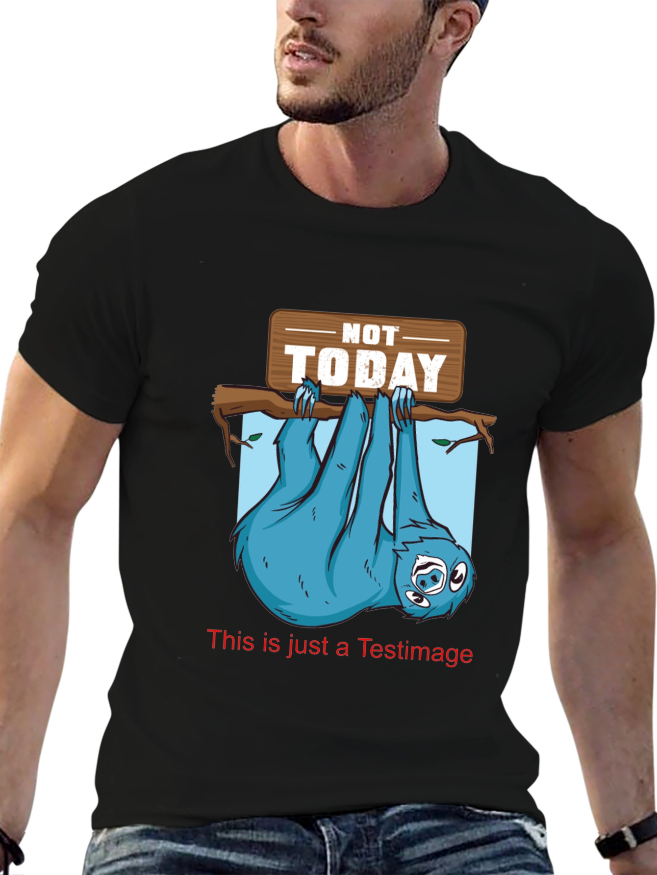 Not Today Sloth T-Shirt Funny Lazy Animal Tee