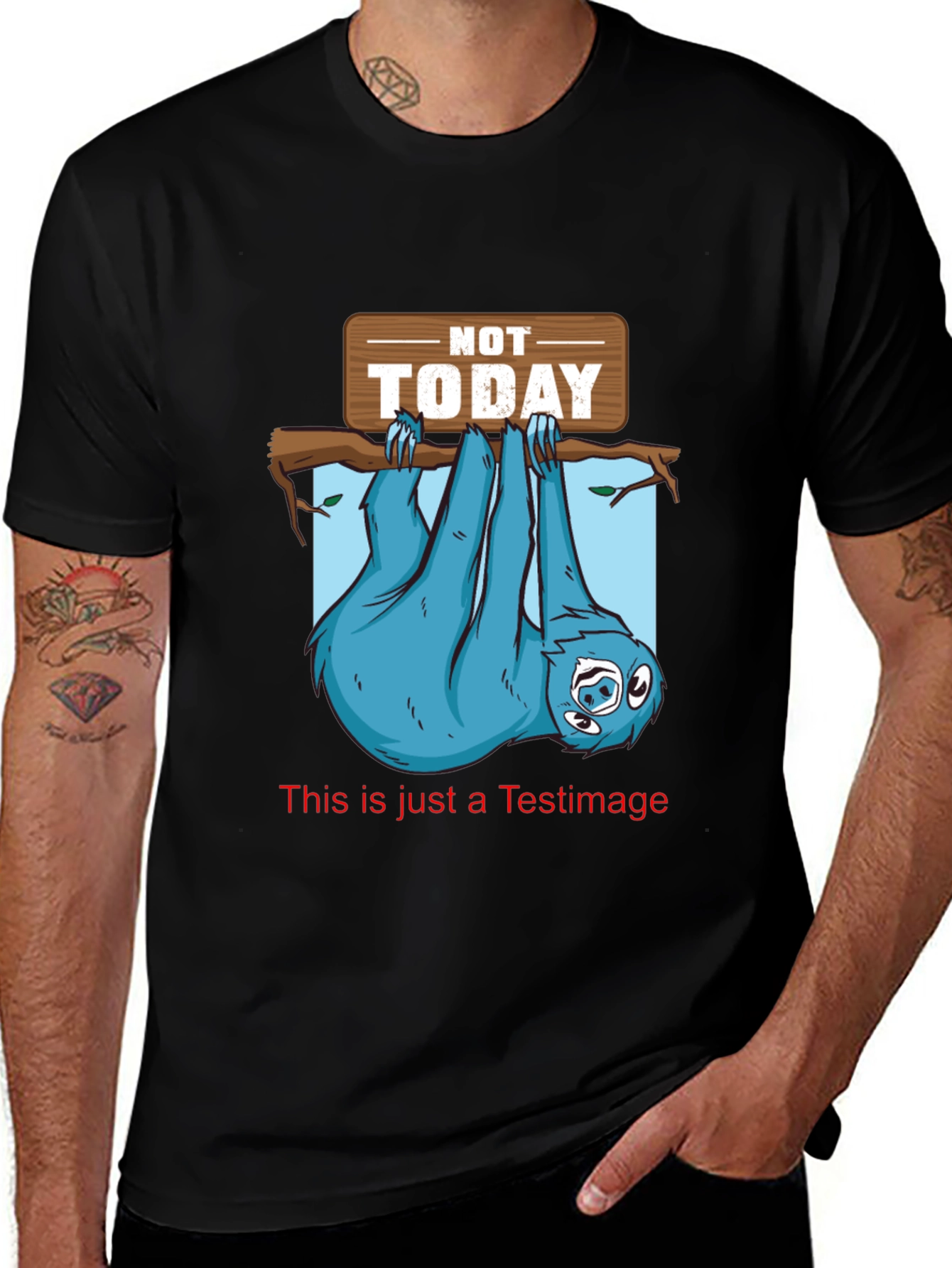 Not Today Sloth T-Shirt Funny Lazy Animal Tee