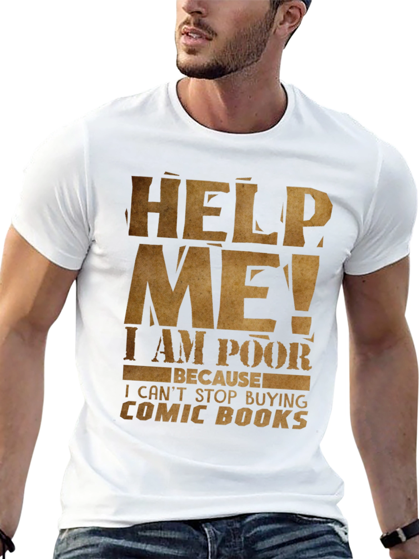 Help Me I am Poor Comic Book T-Shirt