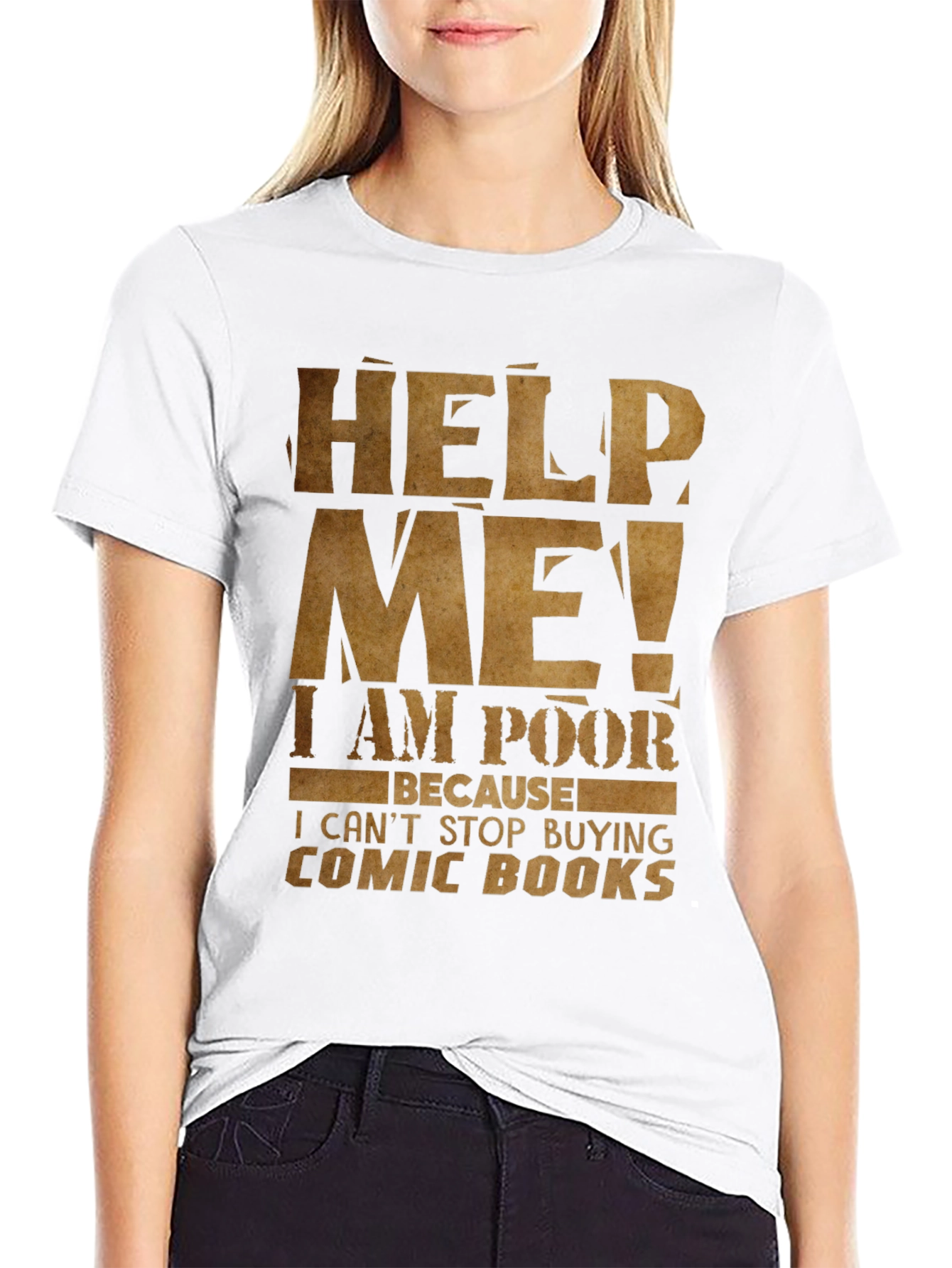 Help Me I am Poor Comic Book T-Shirt