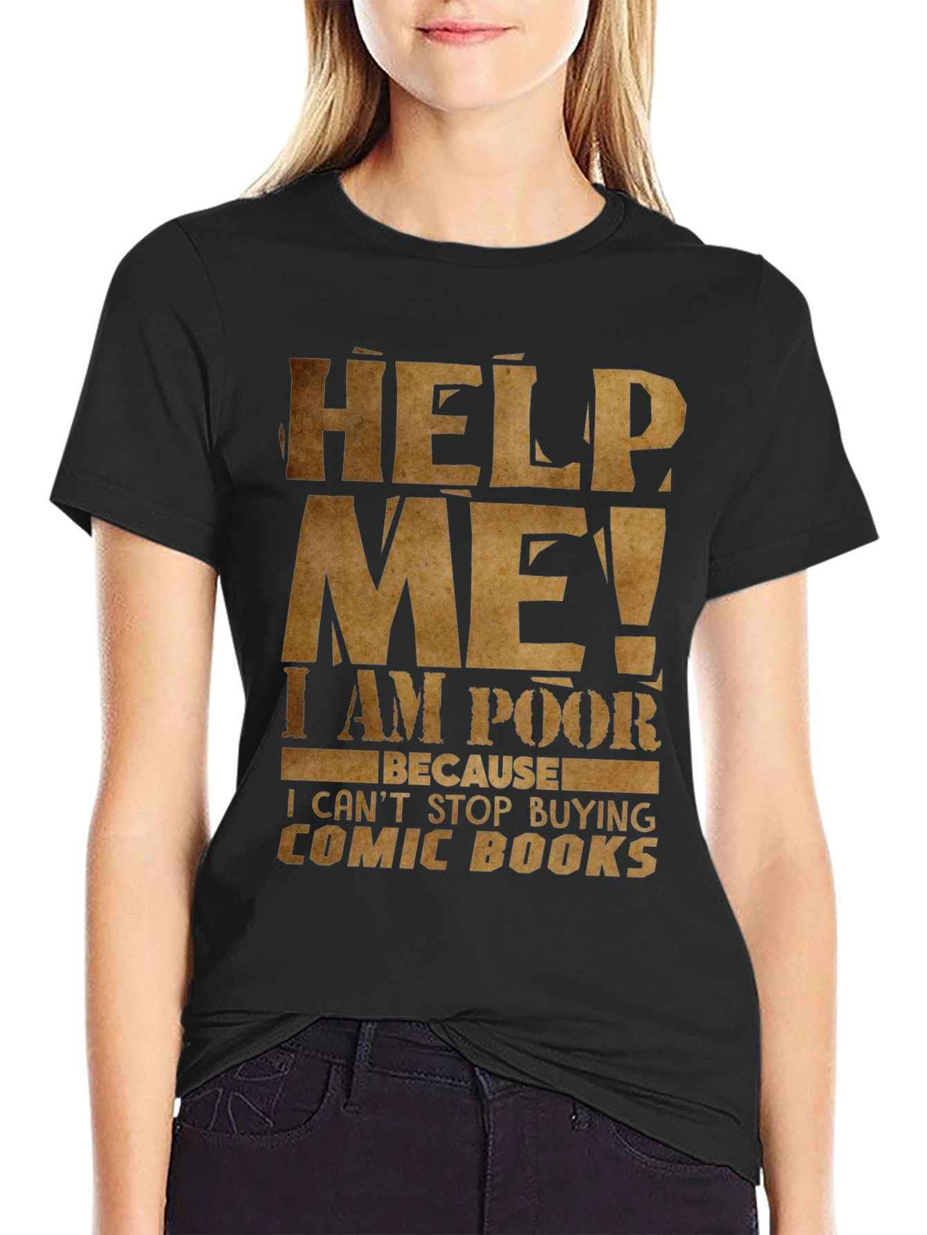 Help Me I am Poor Comic Book T-Shirt