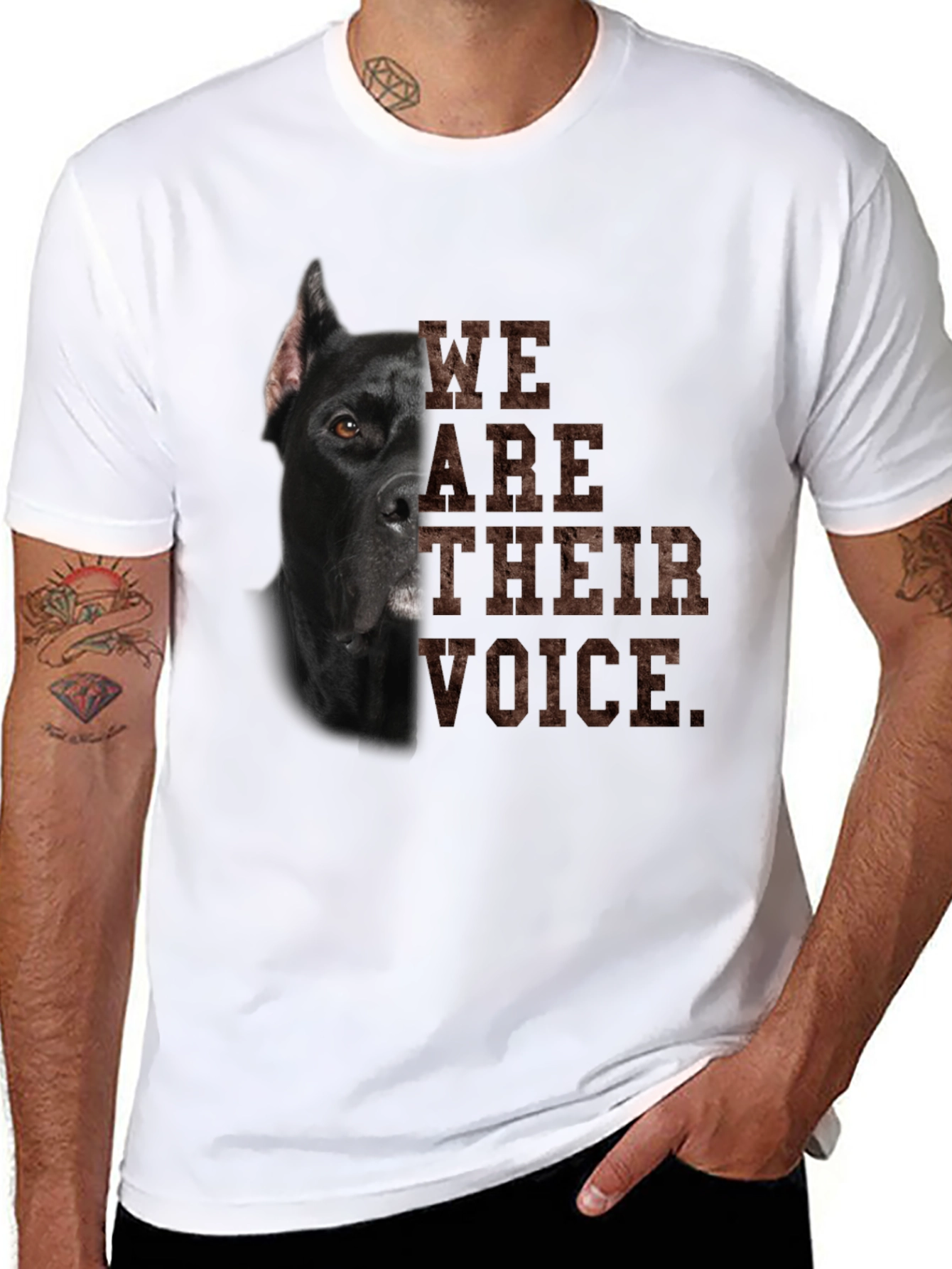 Dog Lover T-Shirt - We Are Their Voice