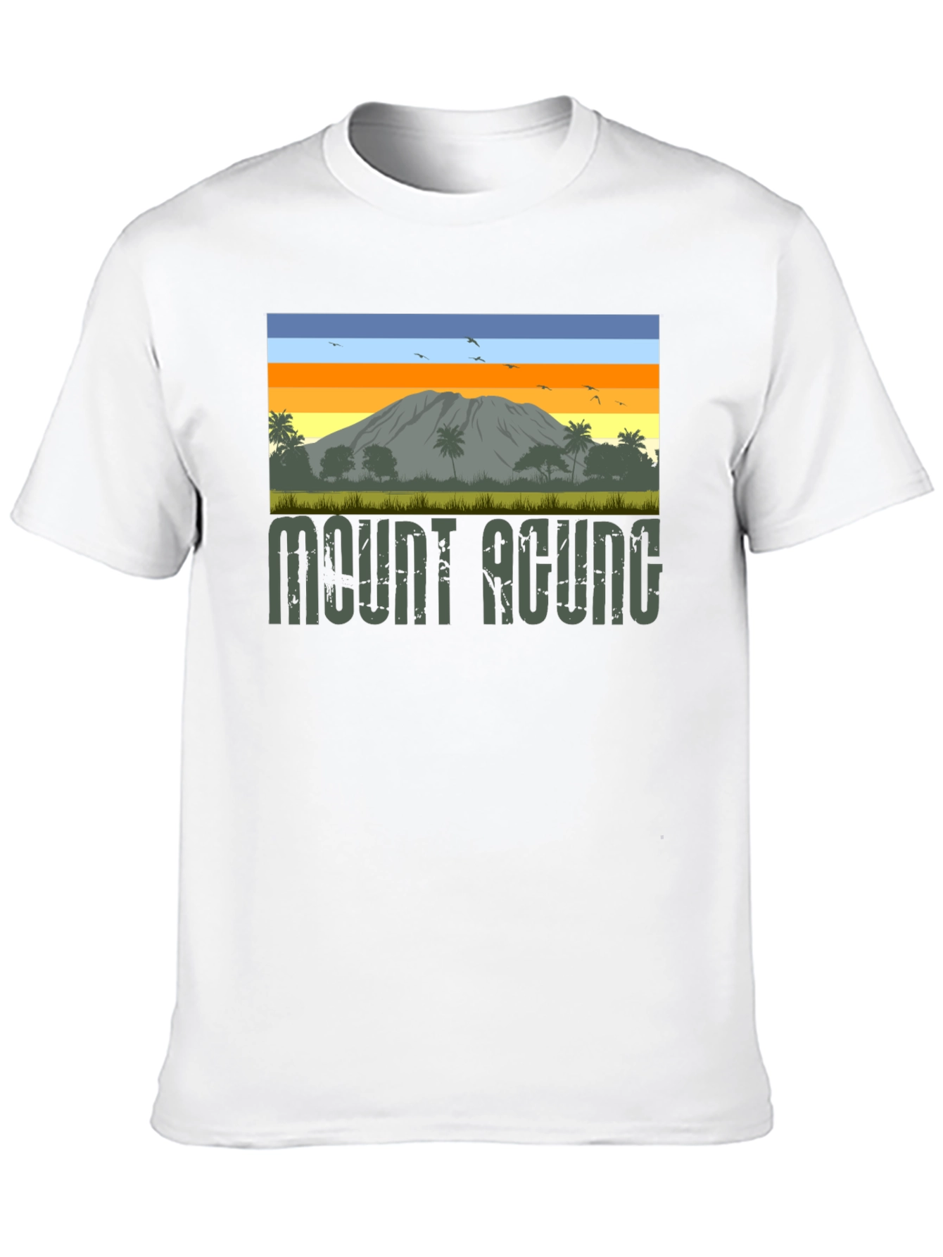 Mount Agung Graphic Tee - Nature Inspired T-Shirt