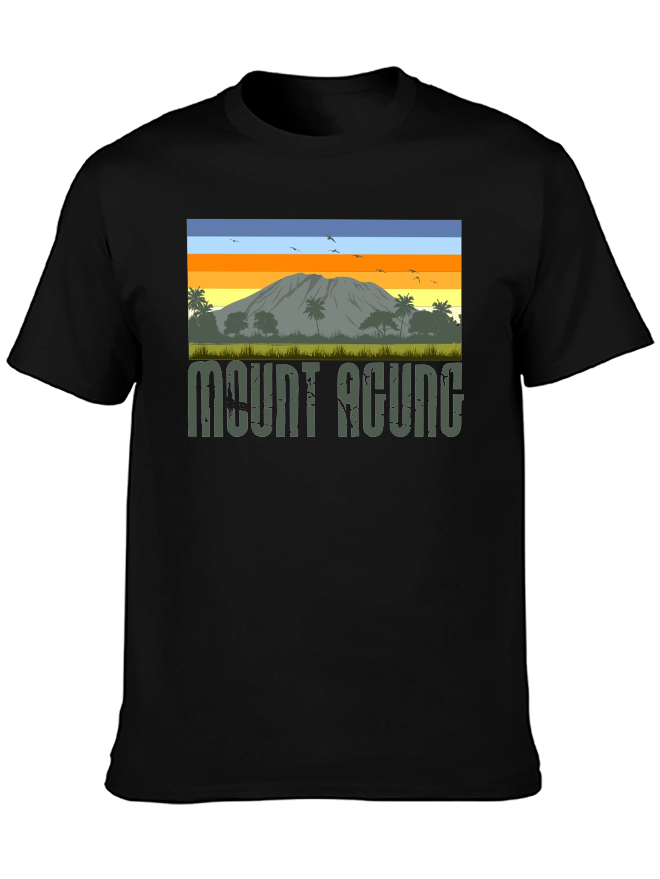 Mount Agung Graphic Tee - Nature Inspired T-Shirt