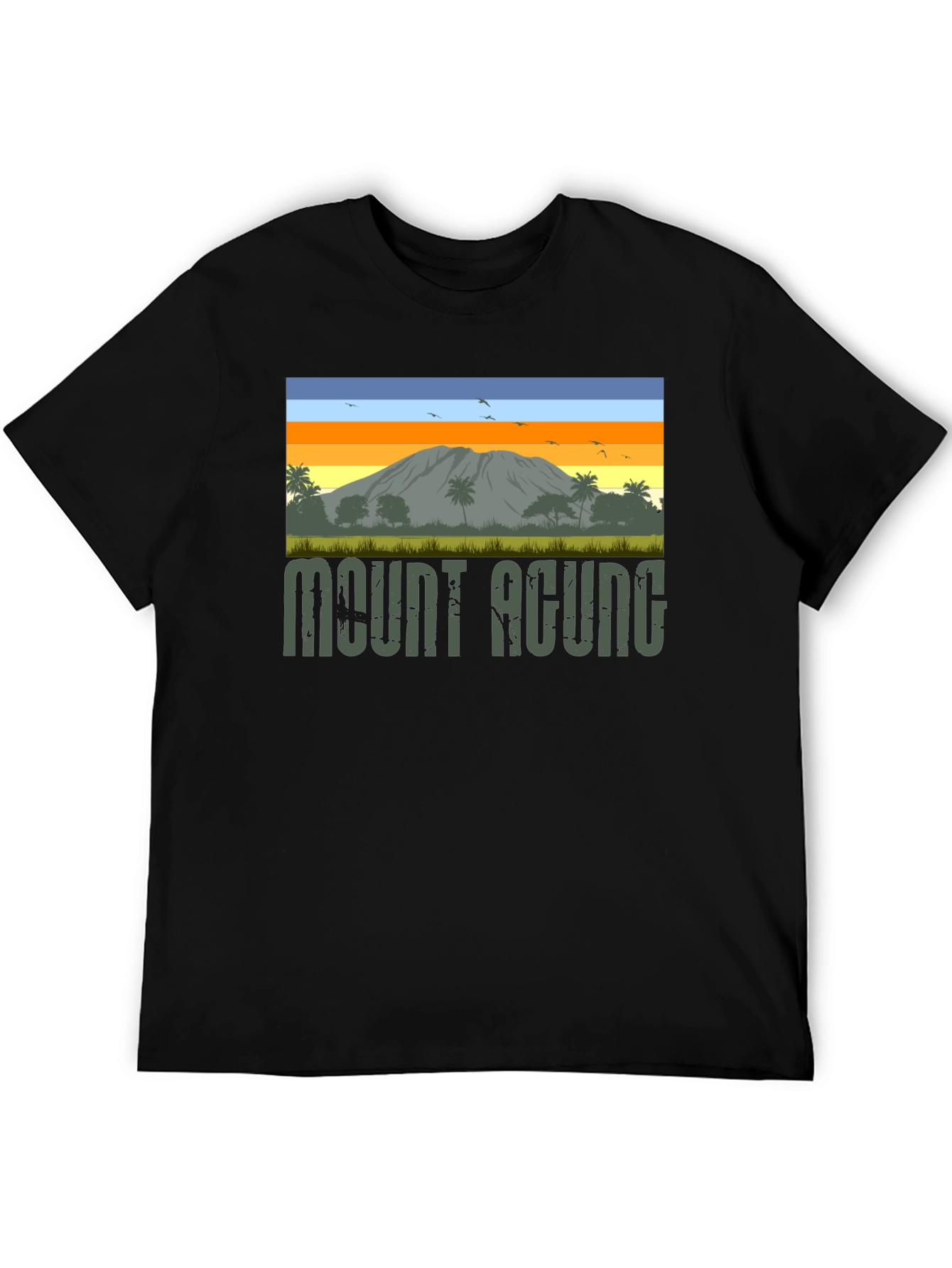 Mount Agung Graphic Tee - Nature Inspired T-Shirt