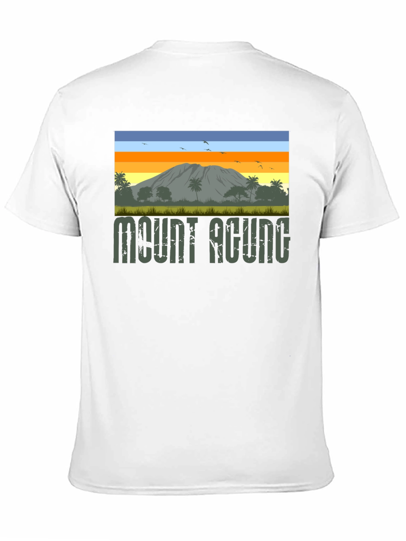 Mount Agung Graphic Tee - Nature Inspired T-Shirt