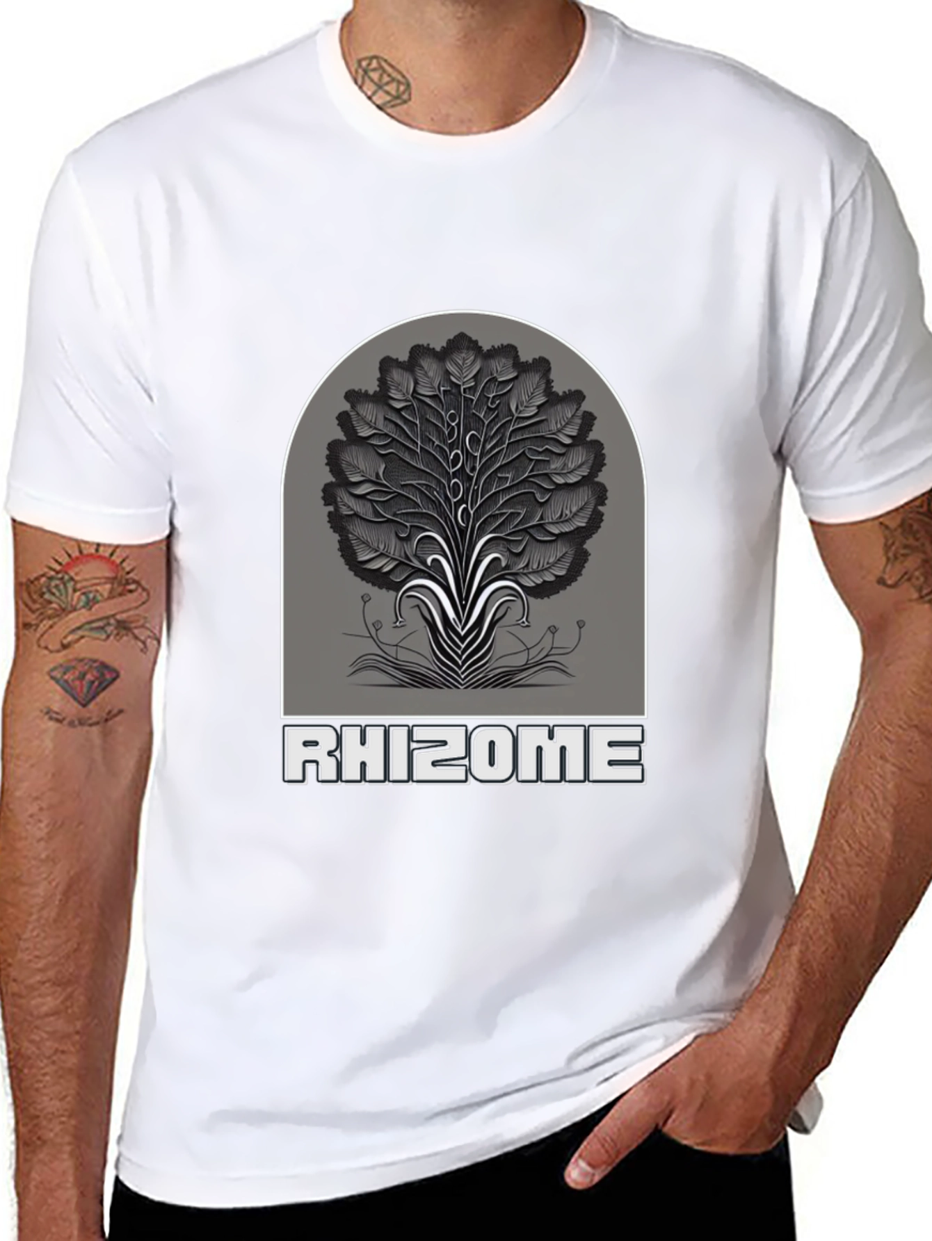 Rhizome Graphic Print Tee - Stylish & Unique