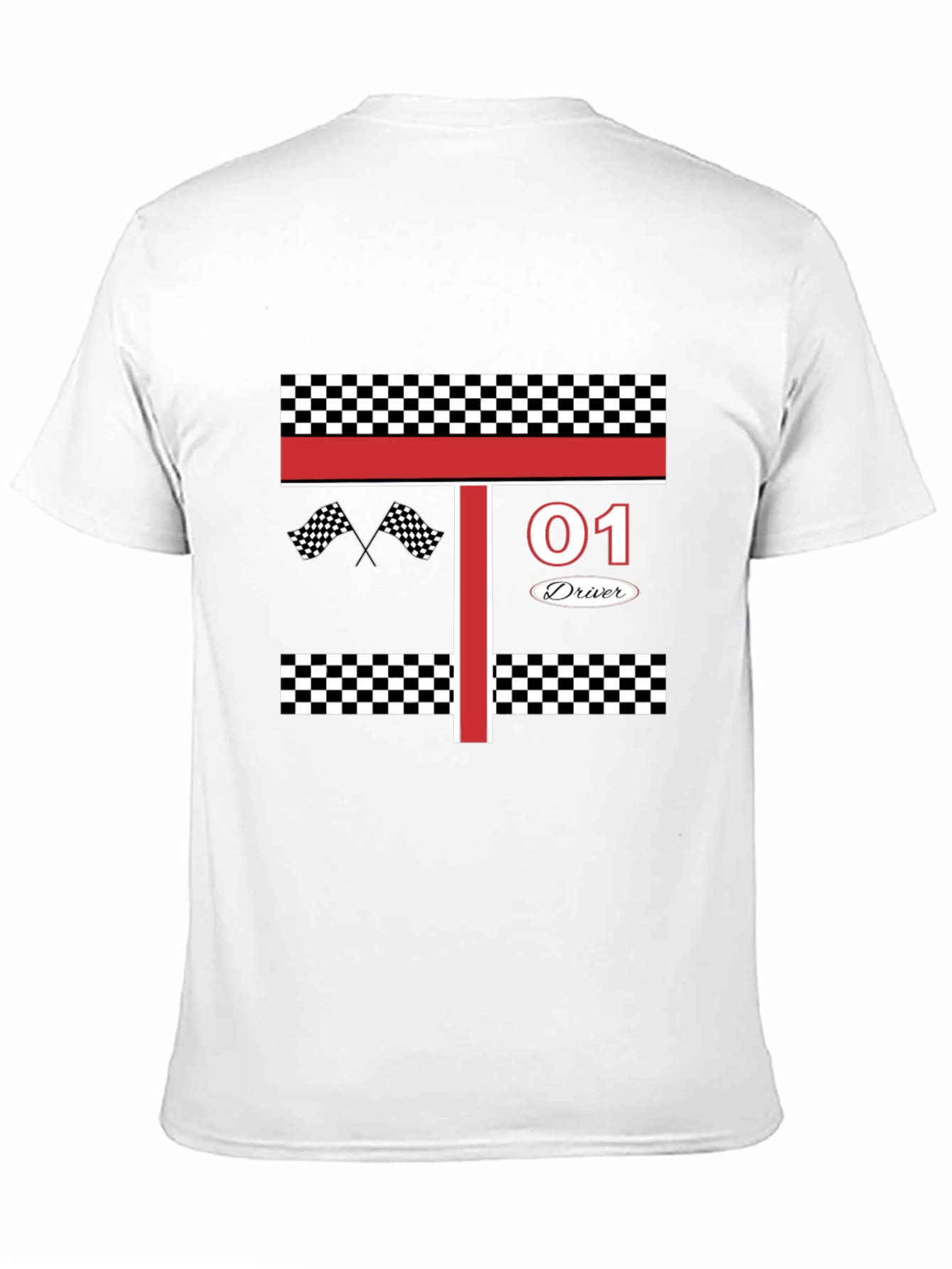 Racing Driver #01 T-Shirt: Black Racing Tee