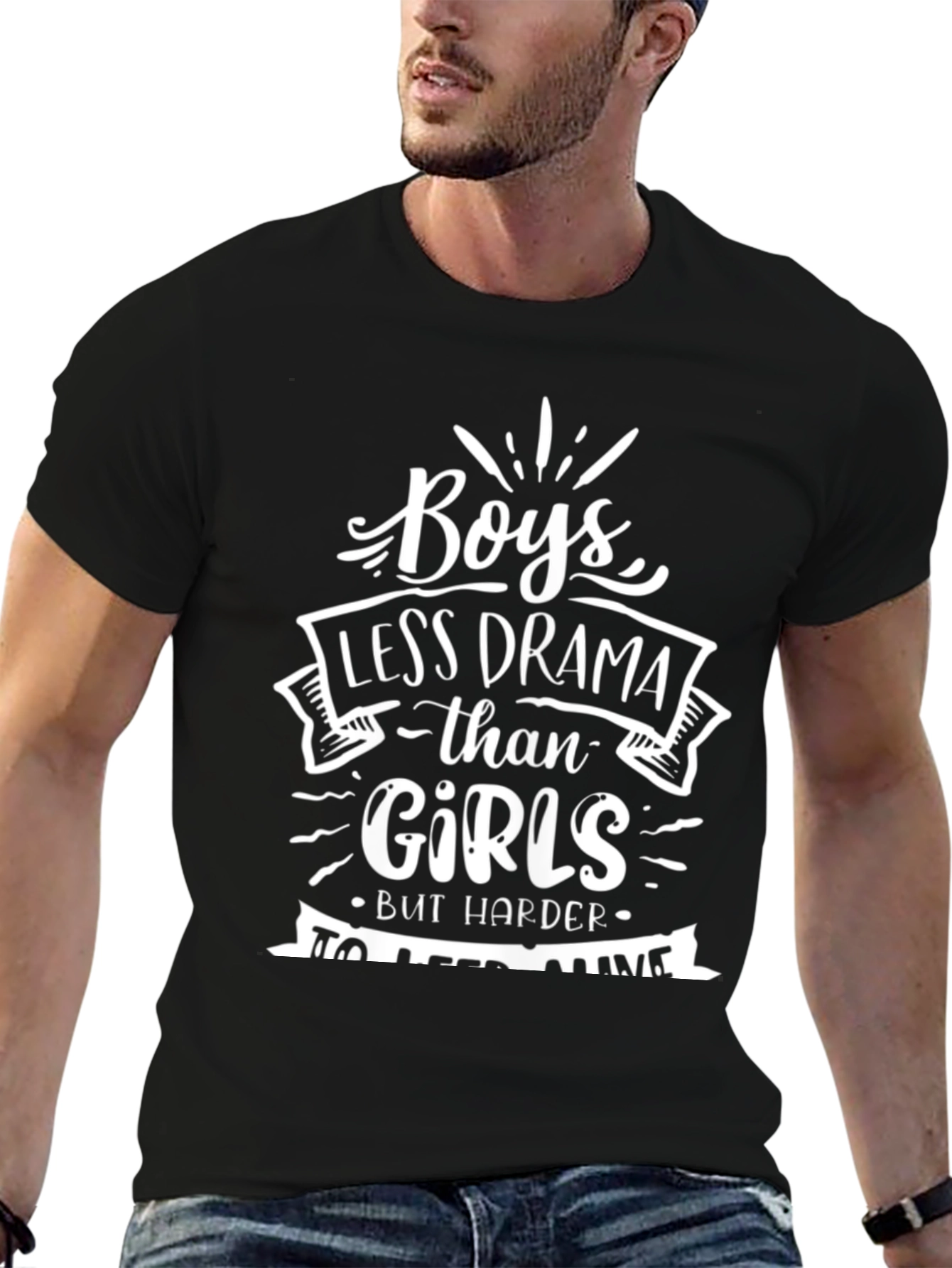 Boys Less Drama Graphic Tee