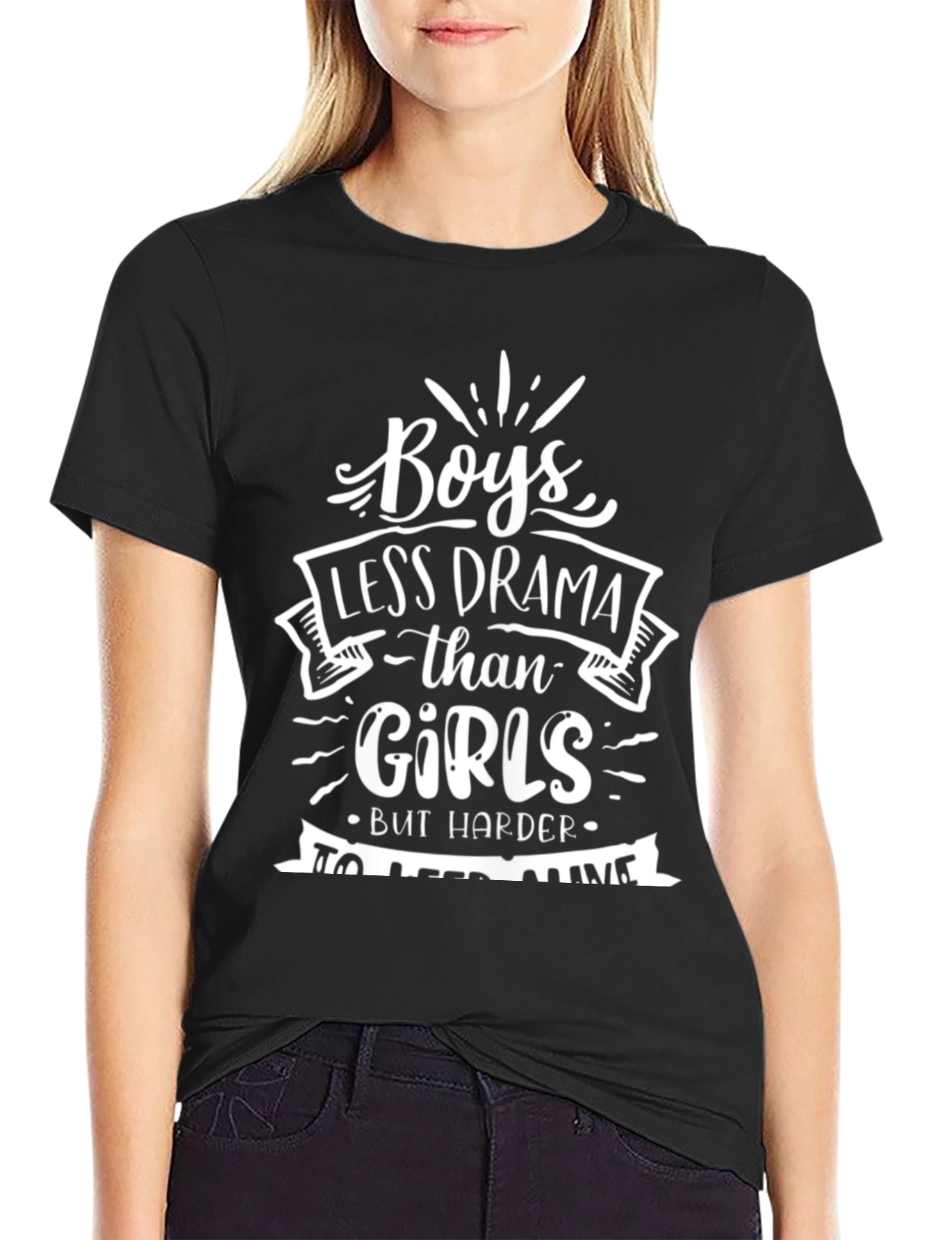 Boys Less Drama Graphic Tee