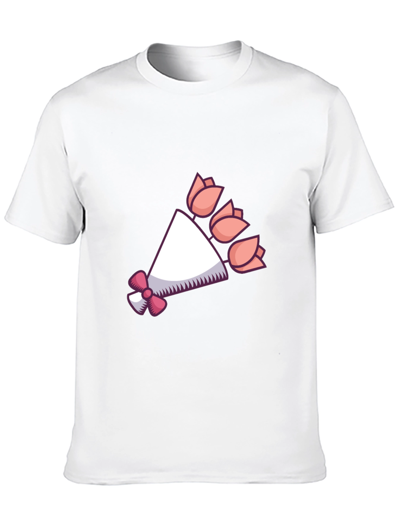Floral Bouquet Graphic Tee - Black