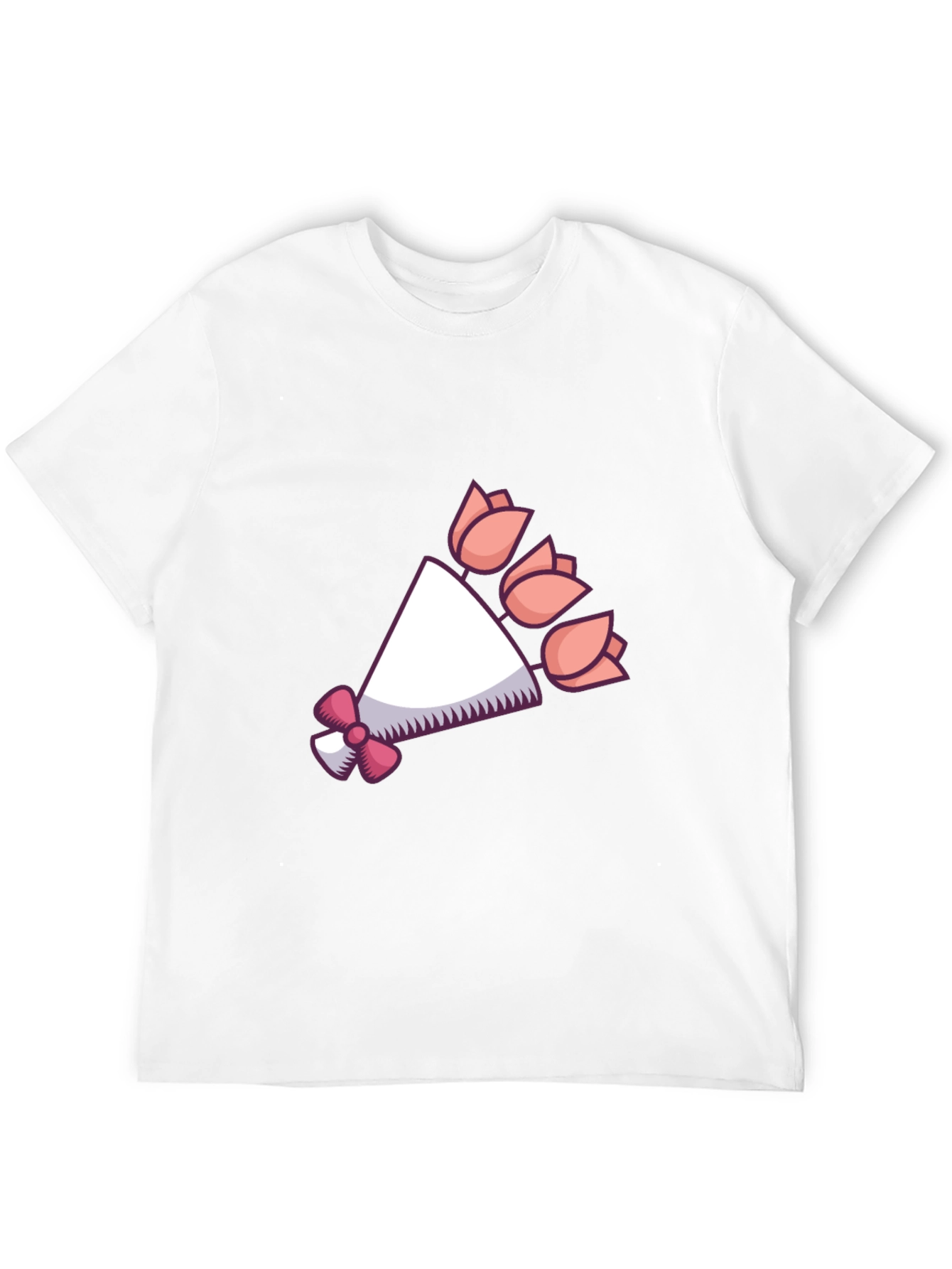 Floral Bouquet Graphic Tee - Black