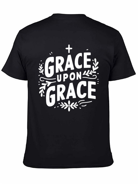 Grace Upon Grace Christian Graphic T-Shirt