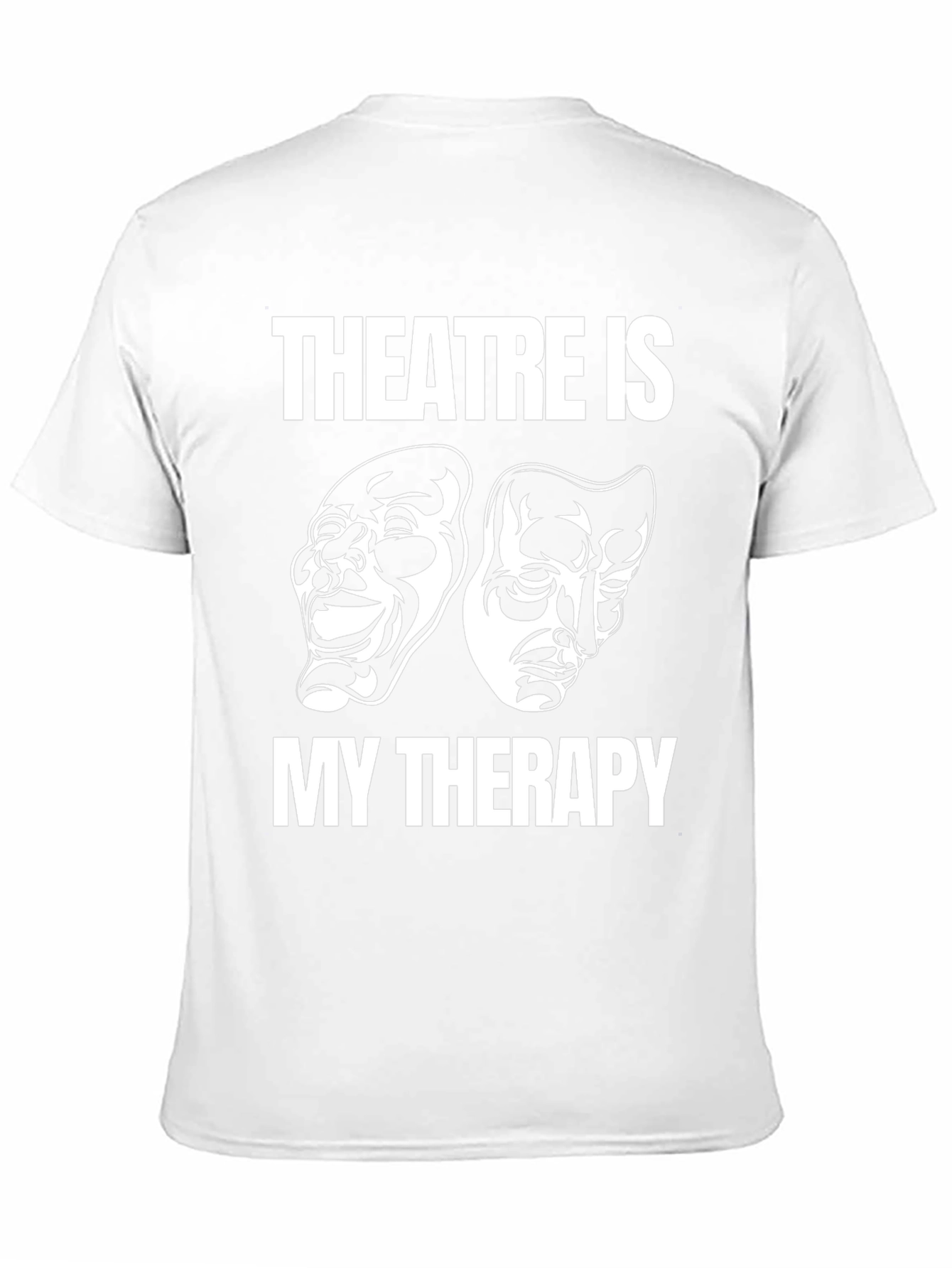 Theatre Is My Therapy Black Graphic T-Shirt
