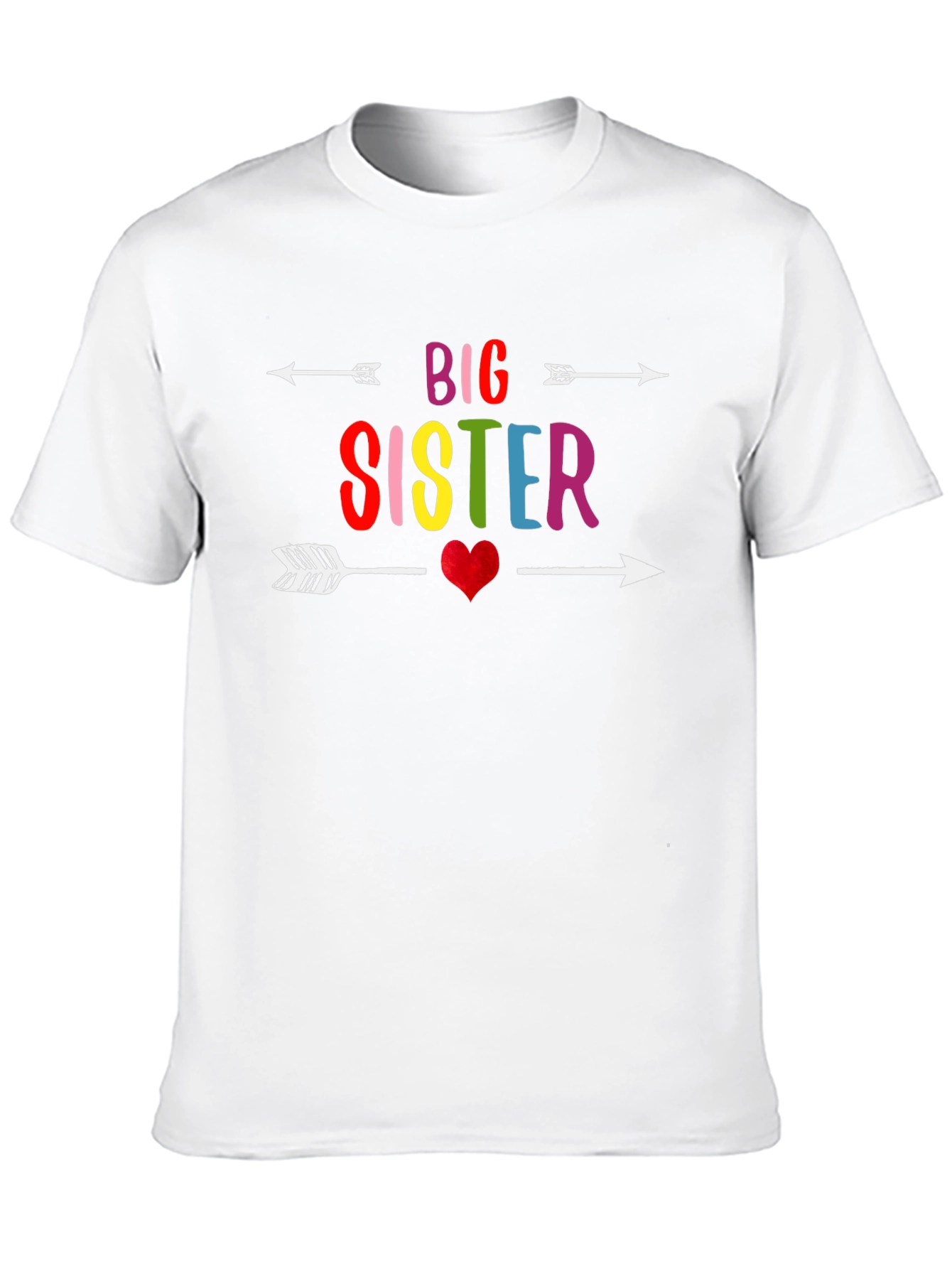Big Sister Arrow Heart Graphic Tee