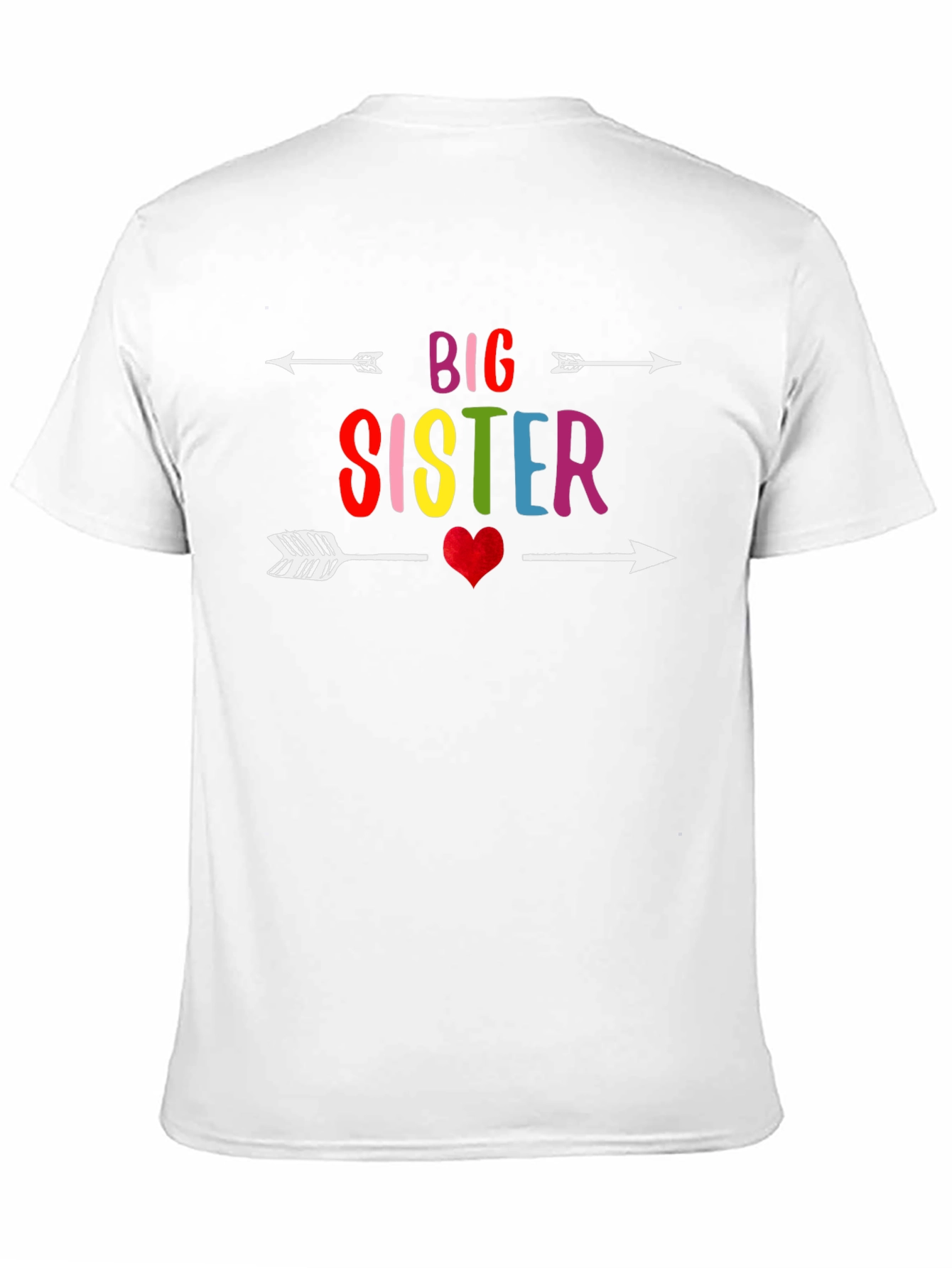Big Sister Arrow Heart Graphic Tee