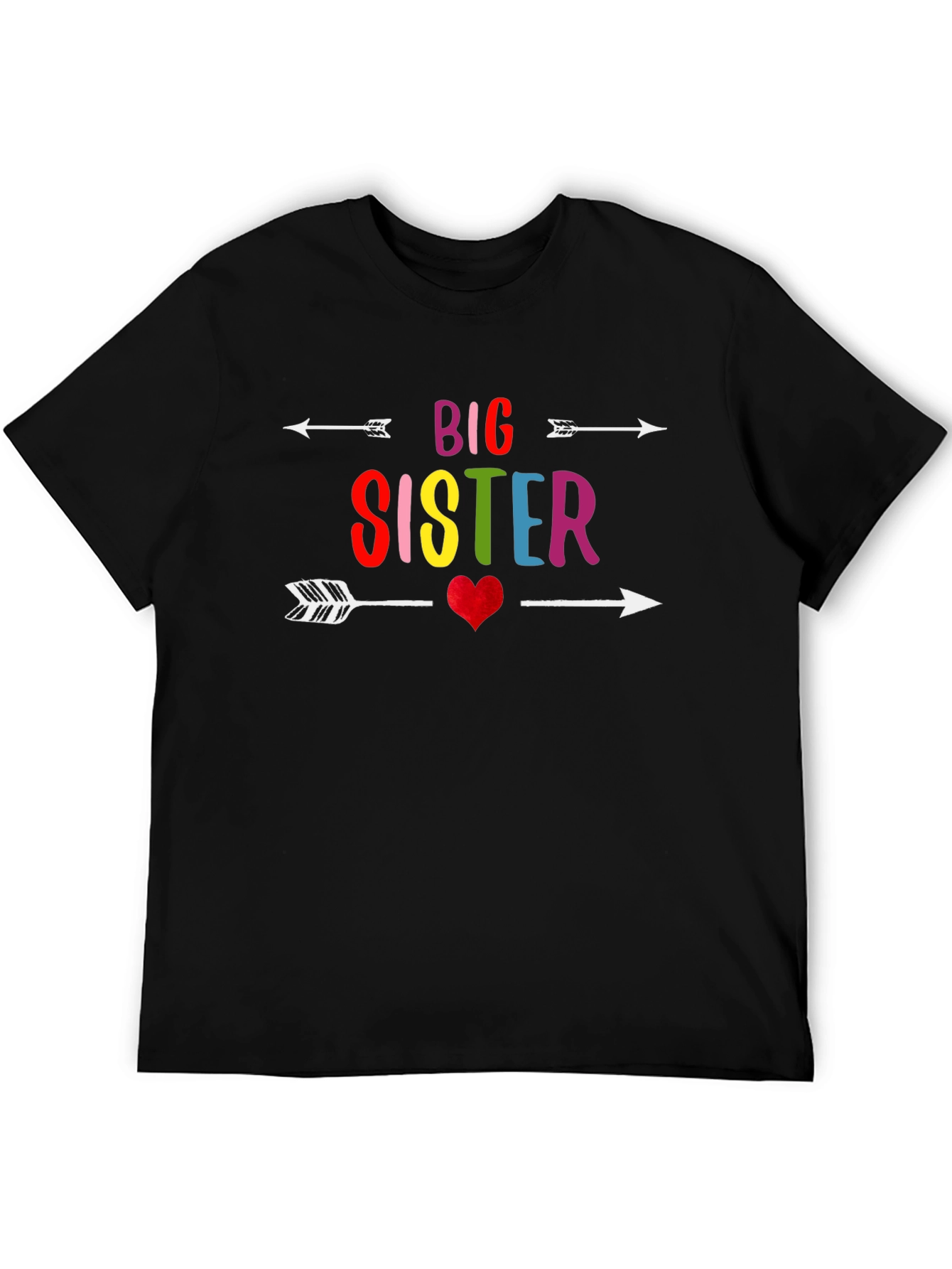 Big Sister Arrow Heart Graphic Tee