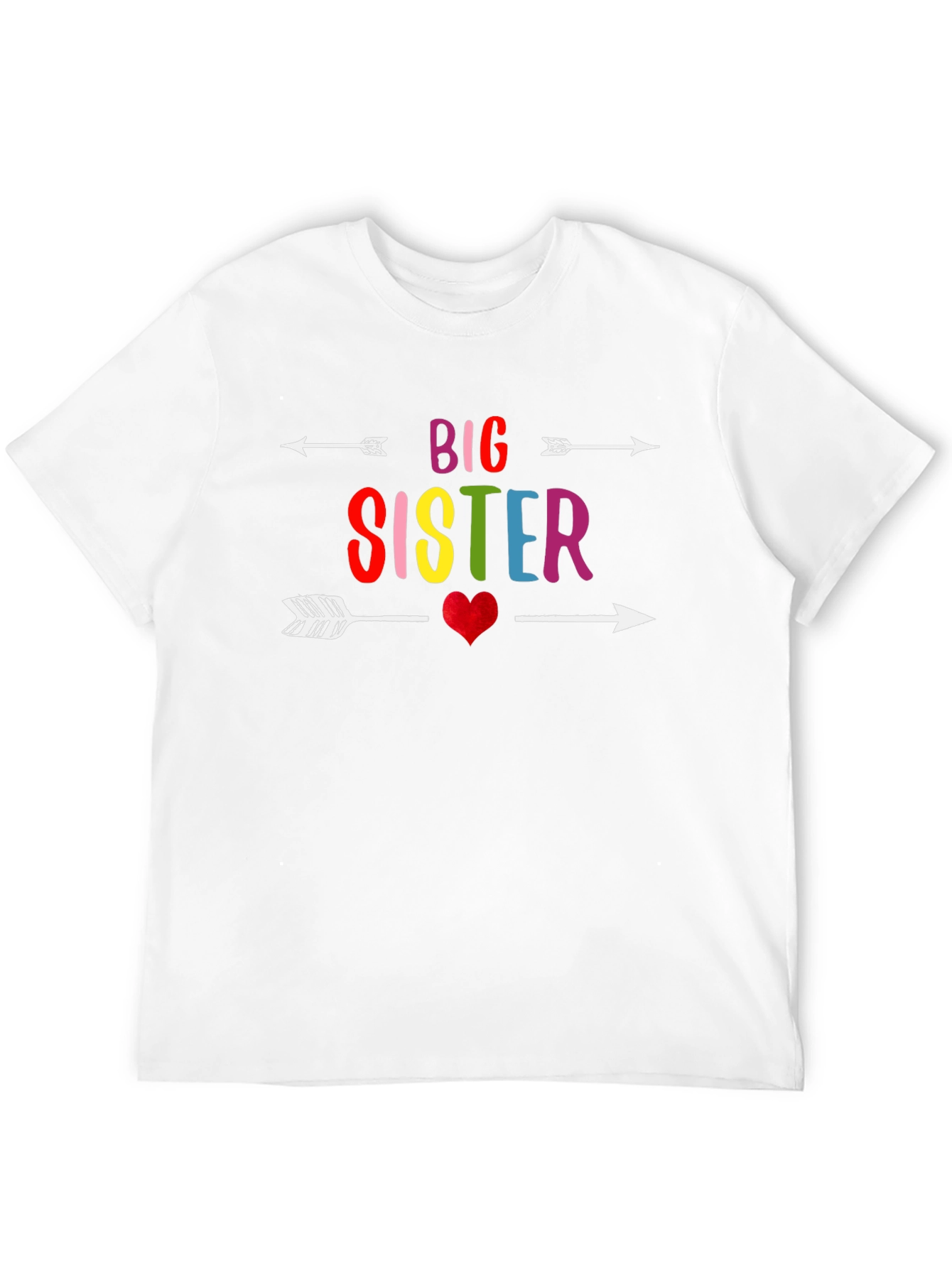 Big Sister Arrow Heart Graphic Tee