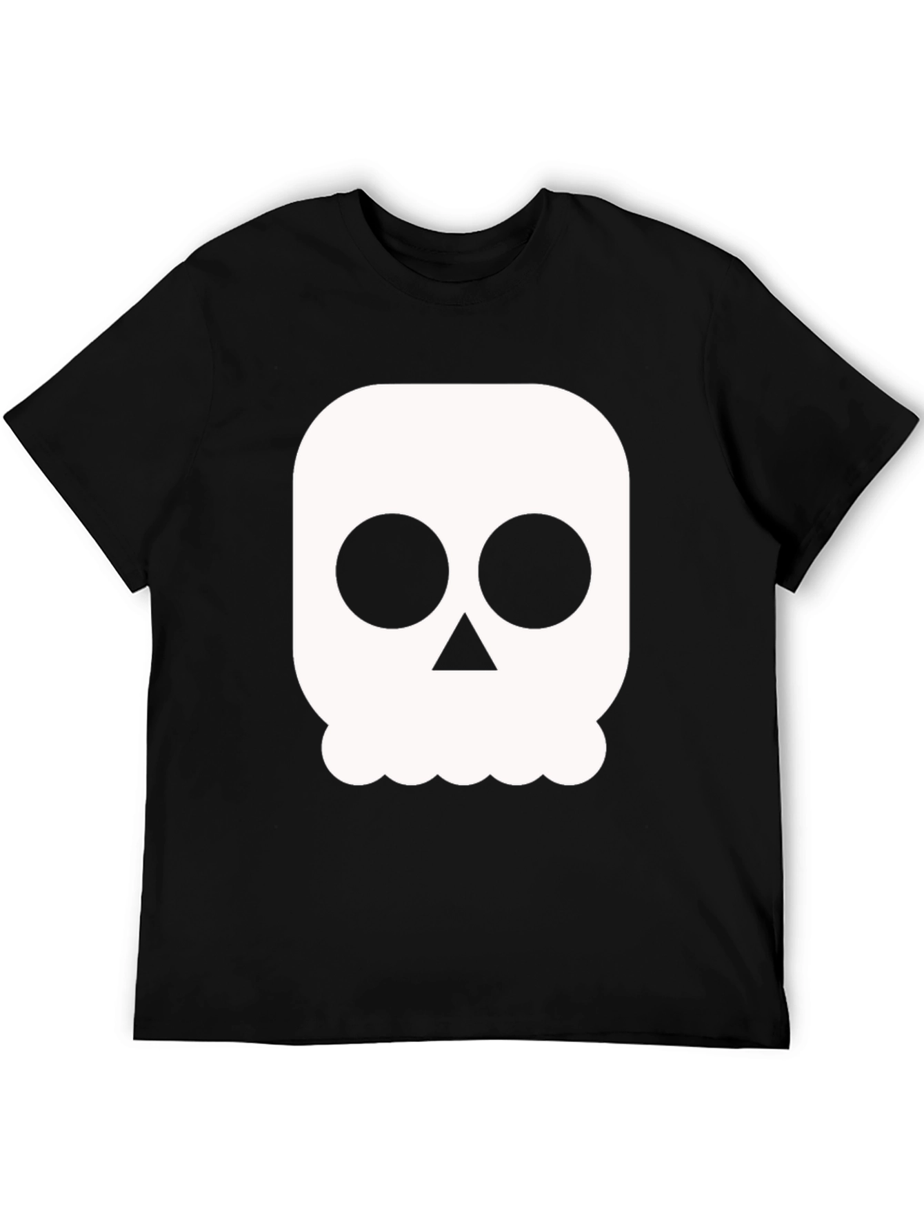 Skull Graphic Tee - Black Casual Shirt