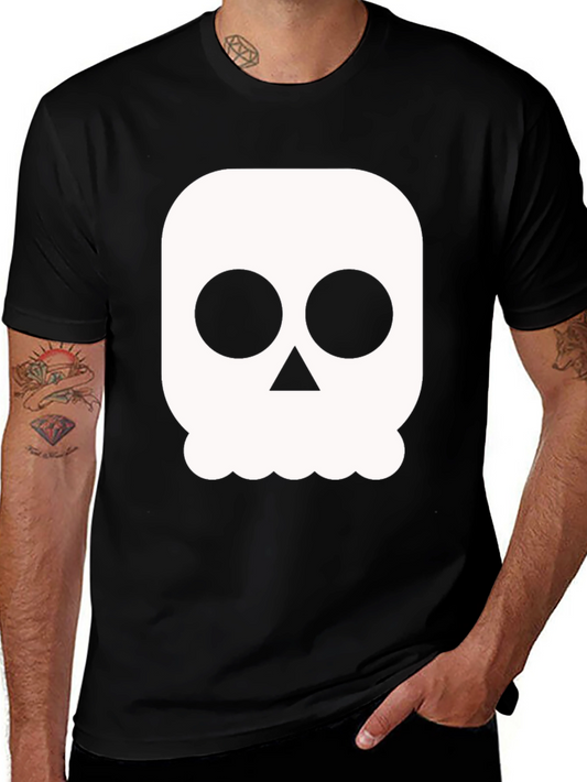 Skull Graphic Tee - Black Casual Shirt