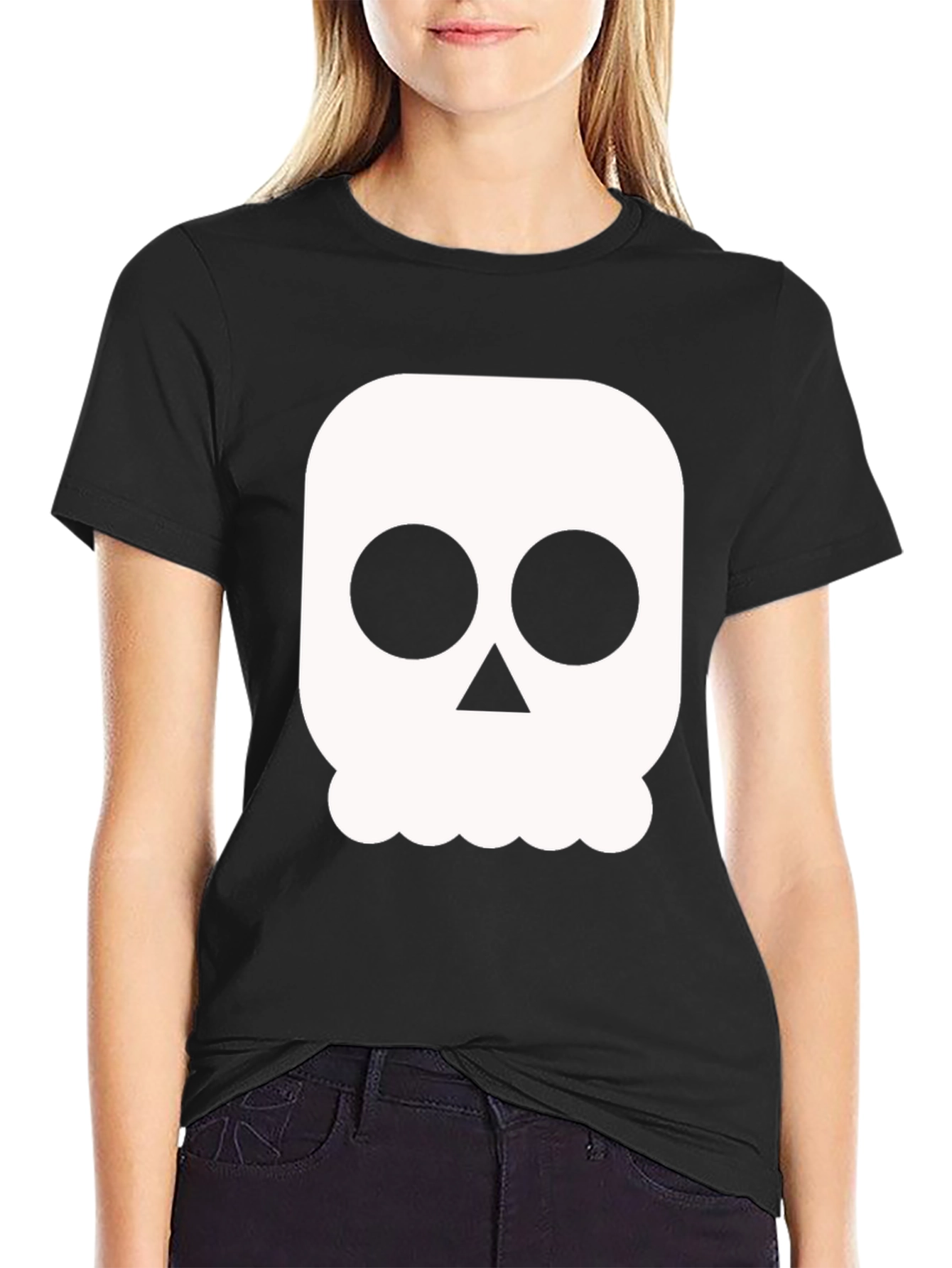 Skull Graphic Tee - Black Casual Shirt