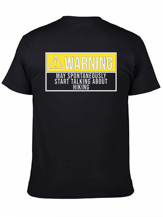 Warning Hiker T-Shirt Funny Hiking Tee