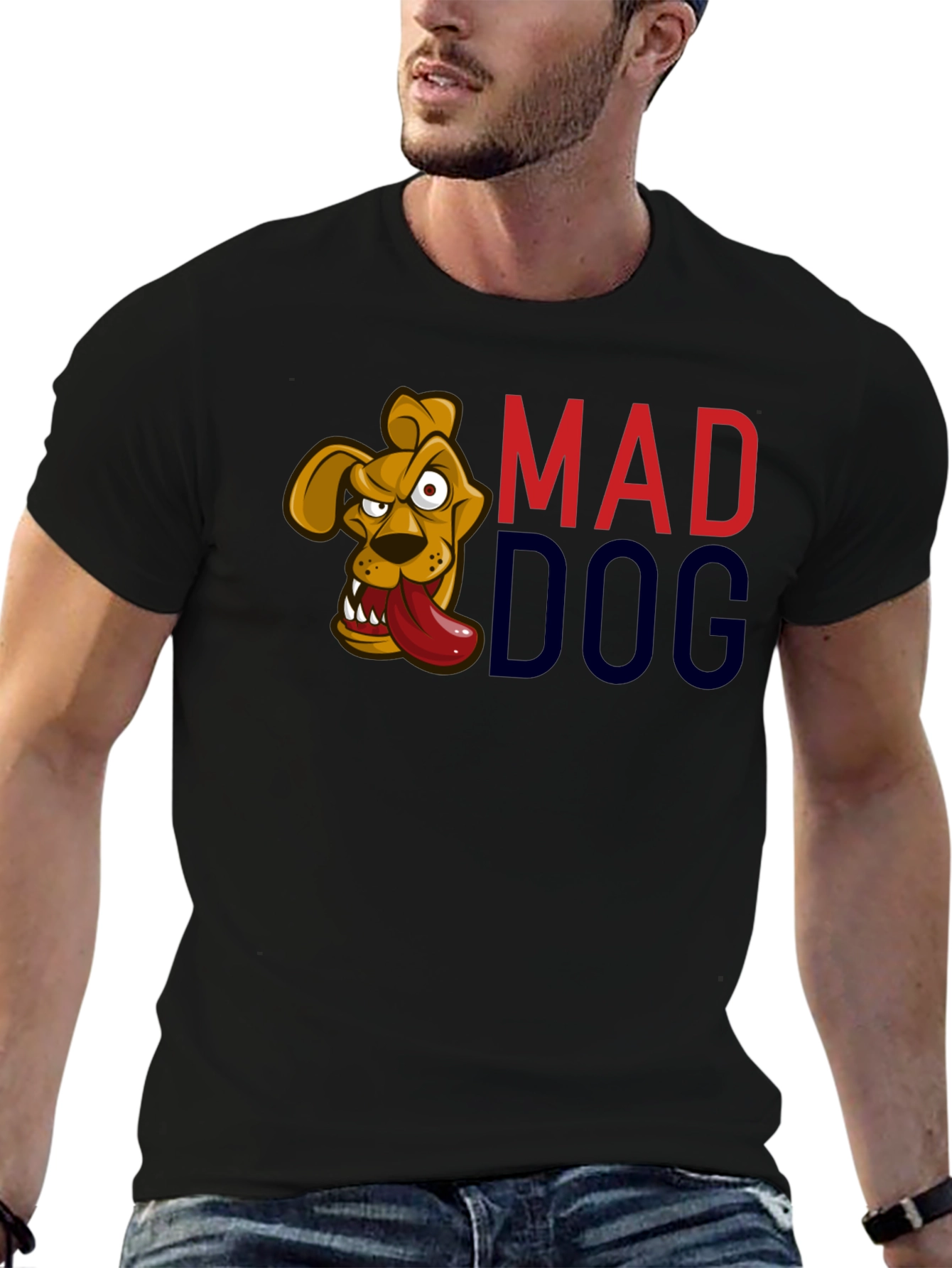 Mad Dog Graphic T-Shirt - Black