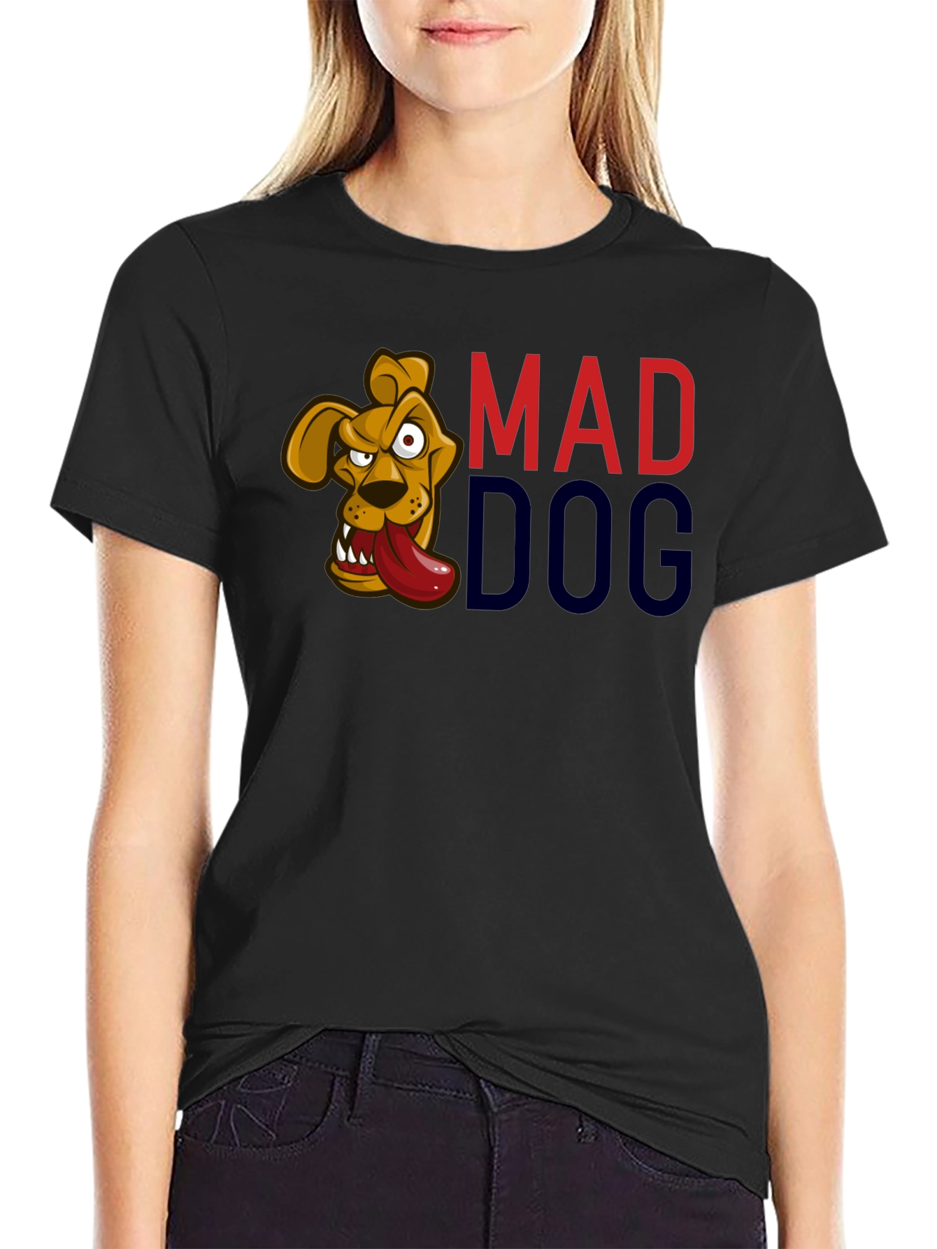 Mad Dog Graphic T-Shirt - Black