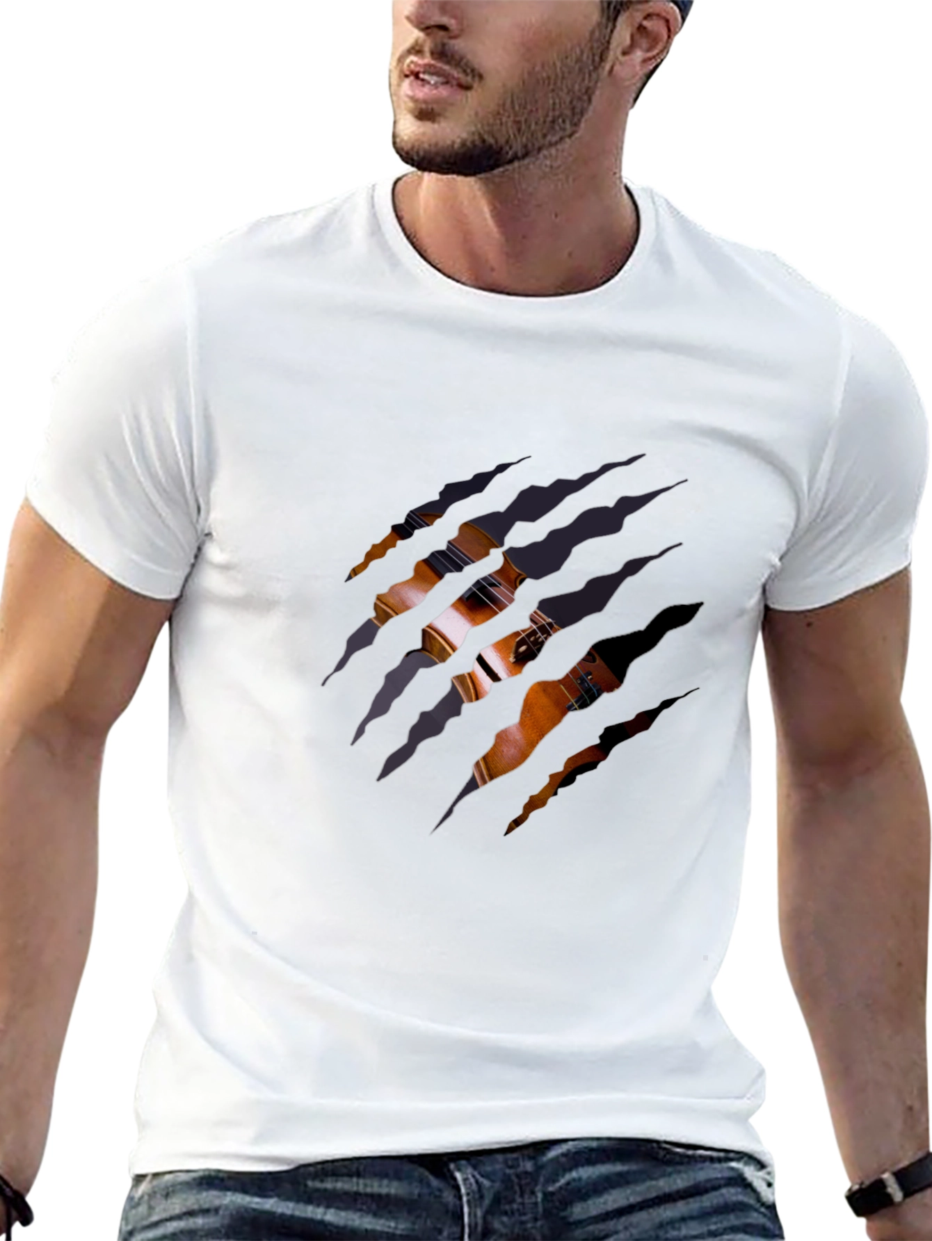 Violin Claw T-Shirt - Music Lover Tee