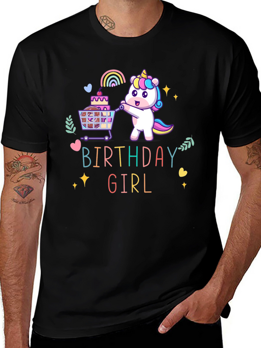 Birthday Girl Unicorn T-Shirt