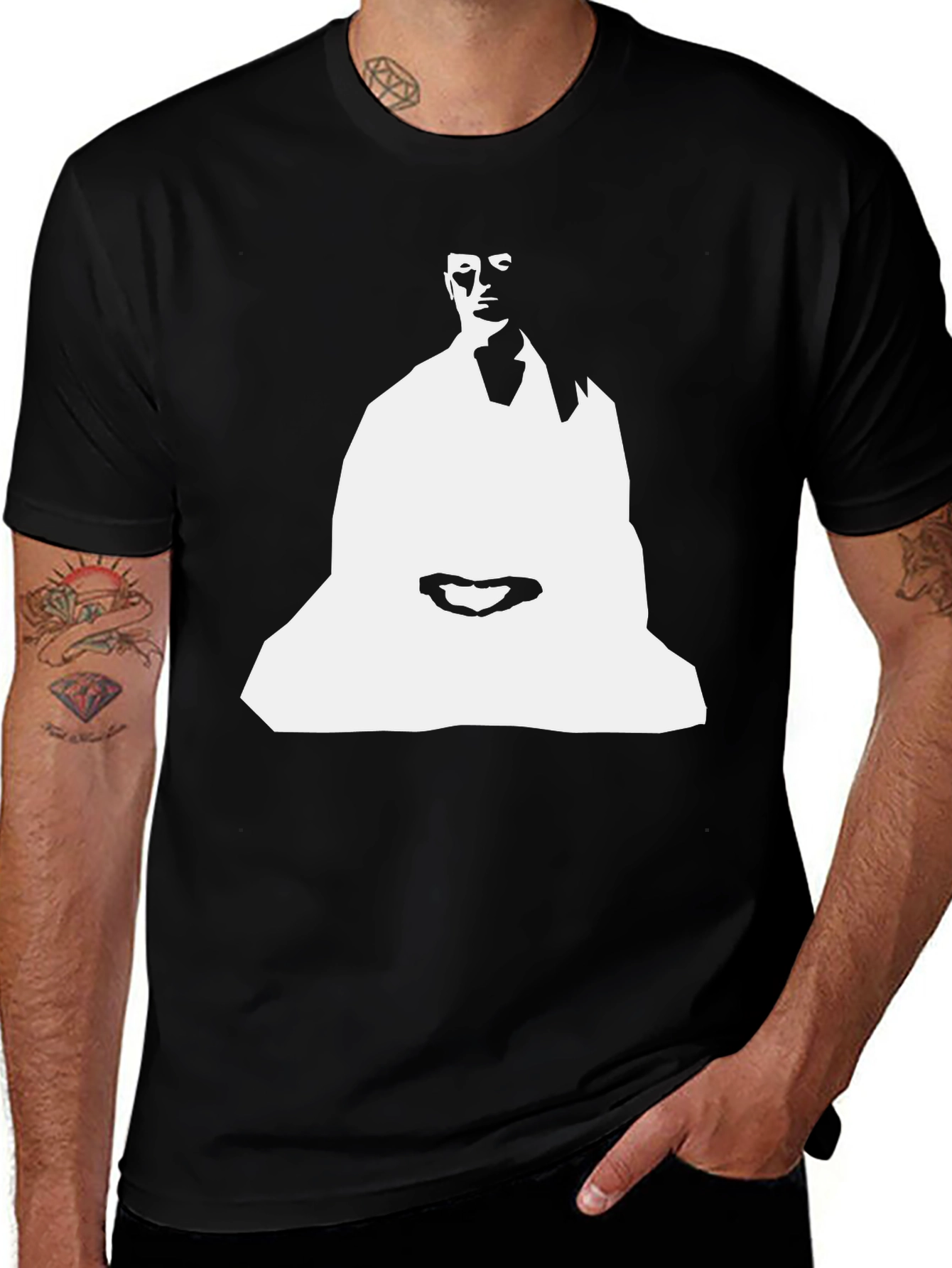 Zen Master T-Shirt - Meditating Silhouette Tee