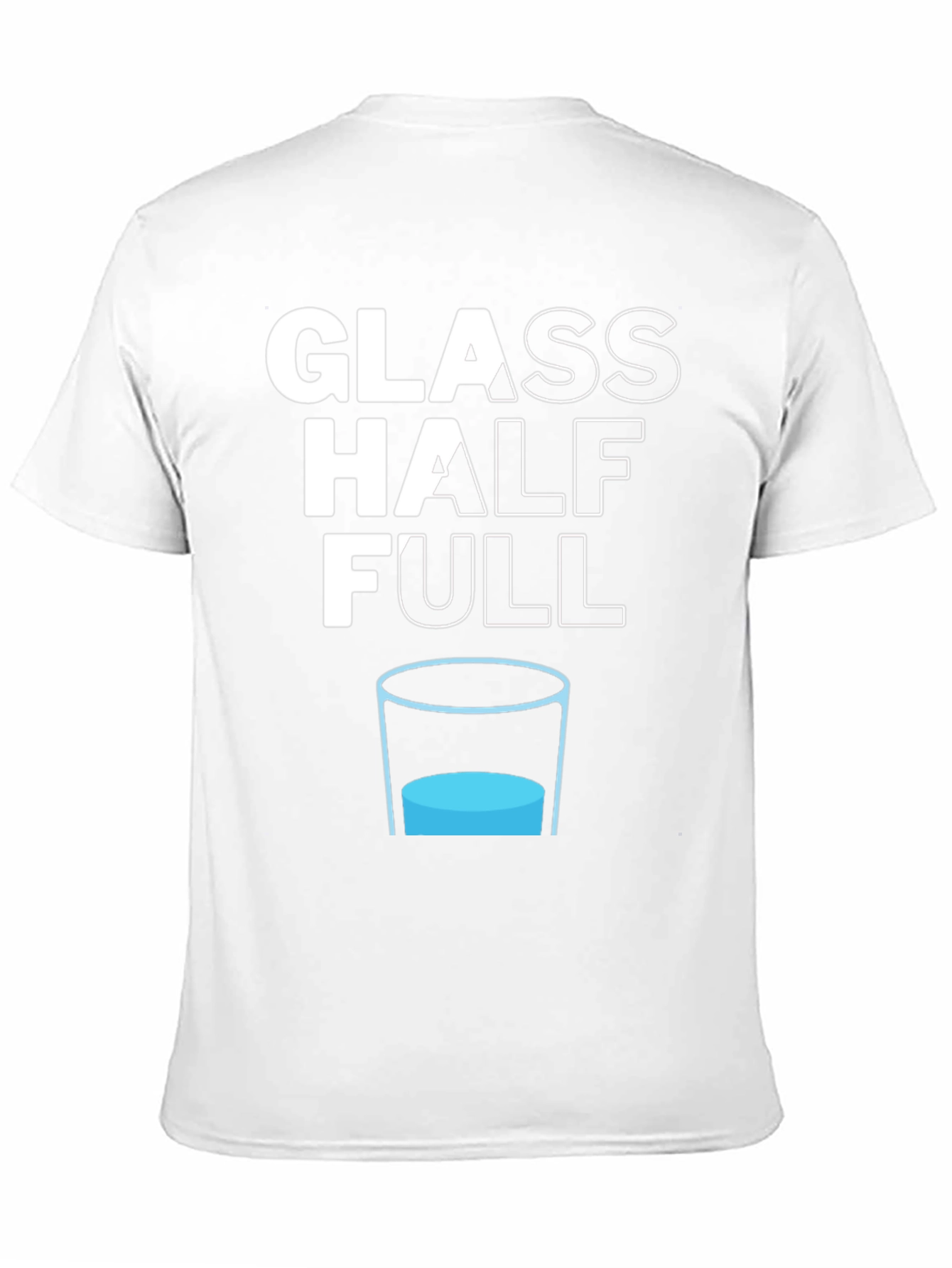 Glass Half Full Graphic Tee - Optimism T-Shirt