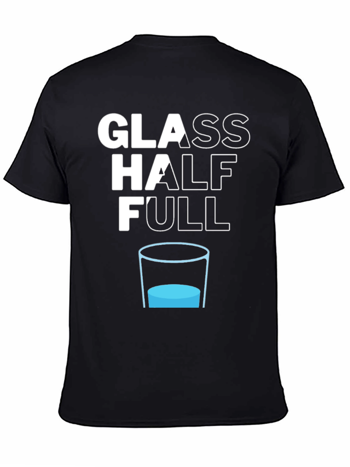 Glass Half Full Graphic Tee - Optimism T-Shirt