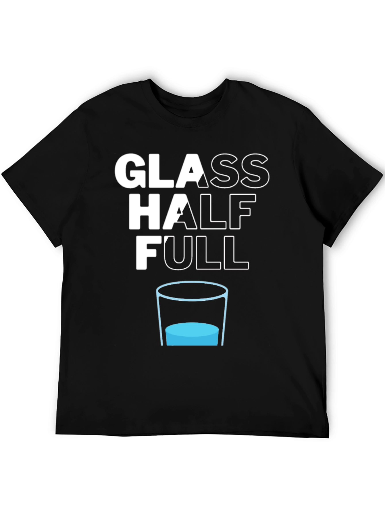 Glass Half Full Graphic Tee - Optimism T-Shirt