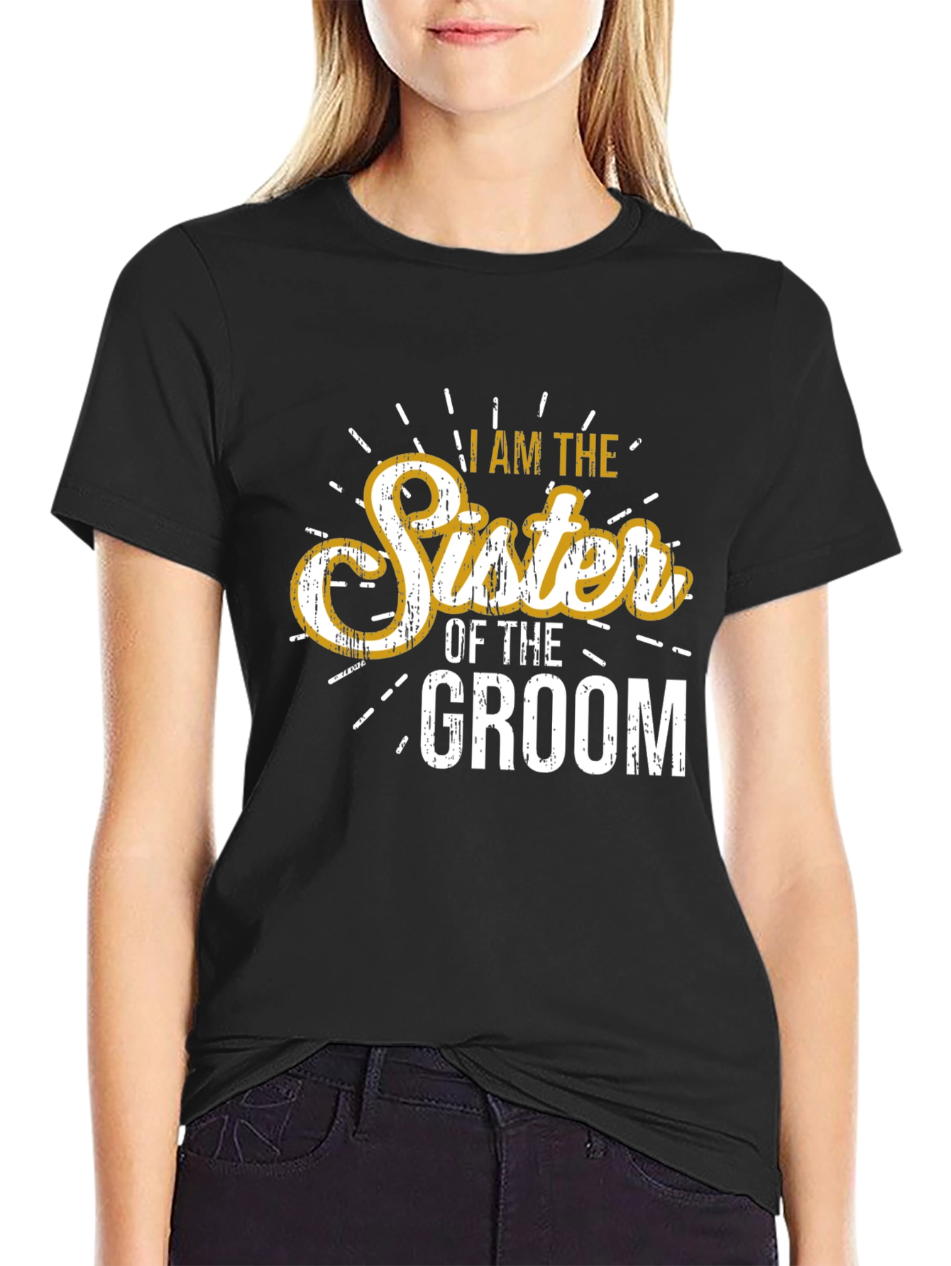 Sister of the Groom Wedding T-Shirt