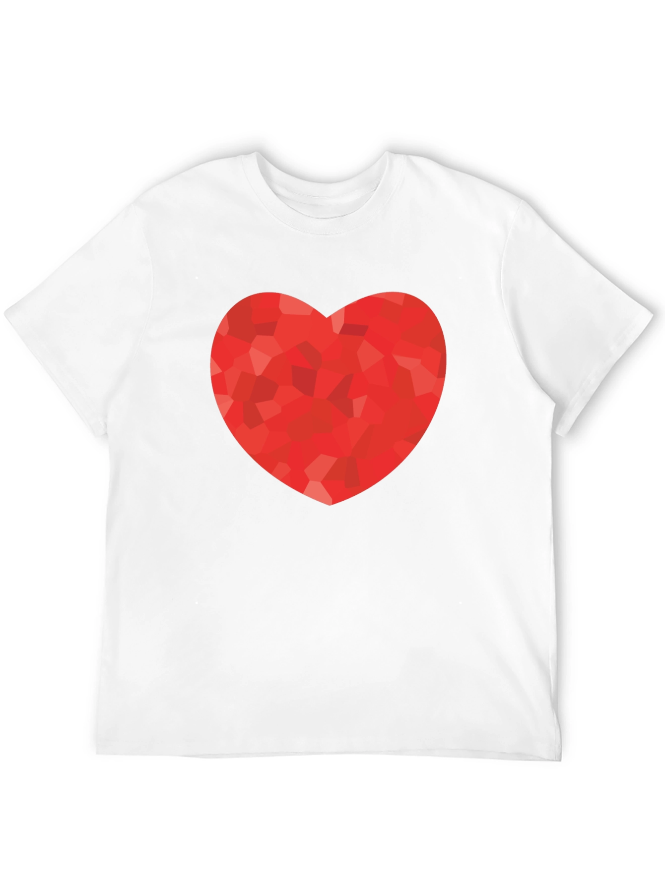 Heart Graphic Print Black T-Shirt