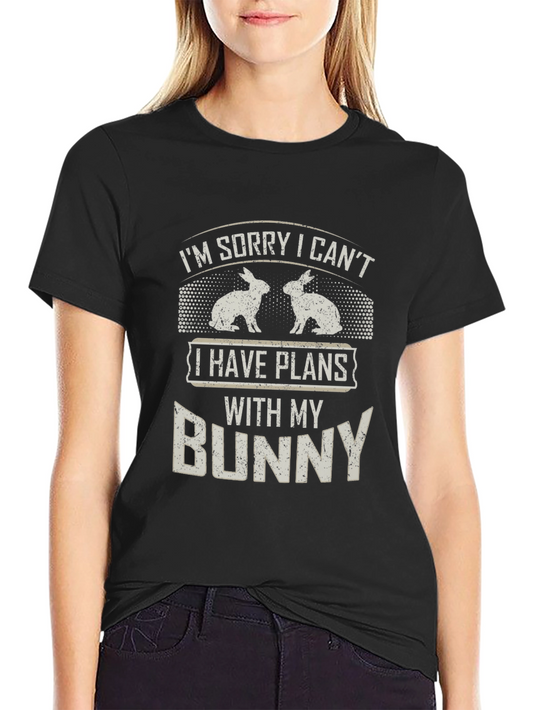 Bunny Plans Graphic T-Shirt