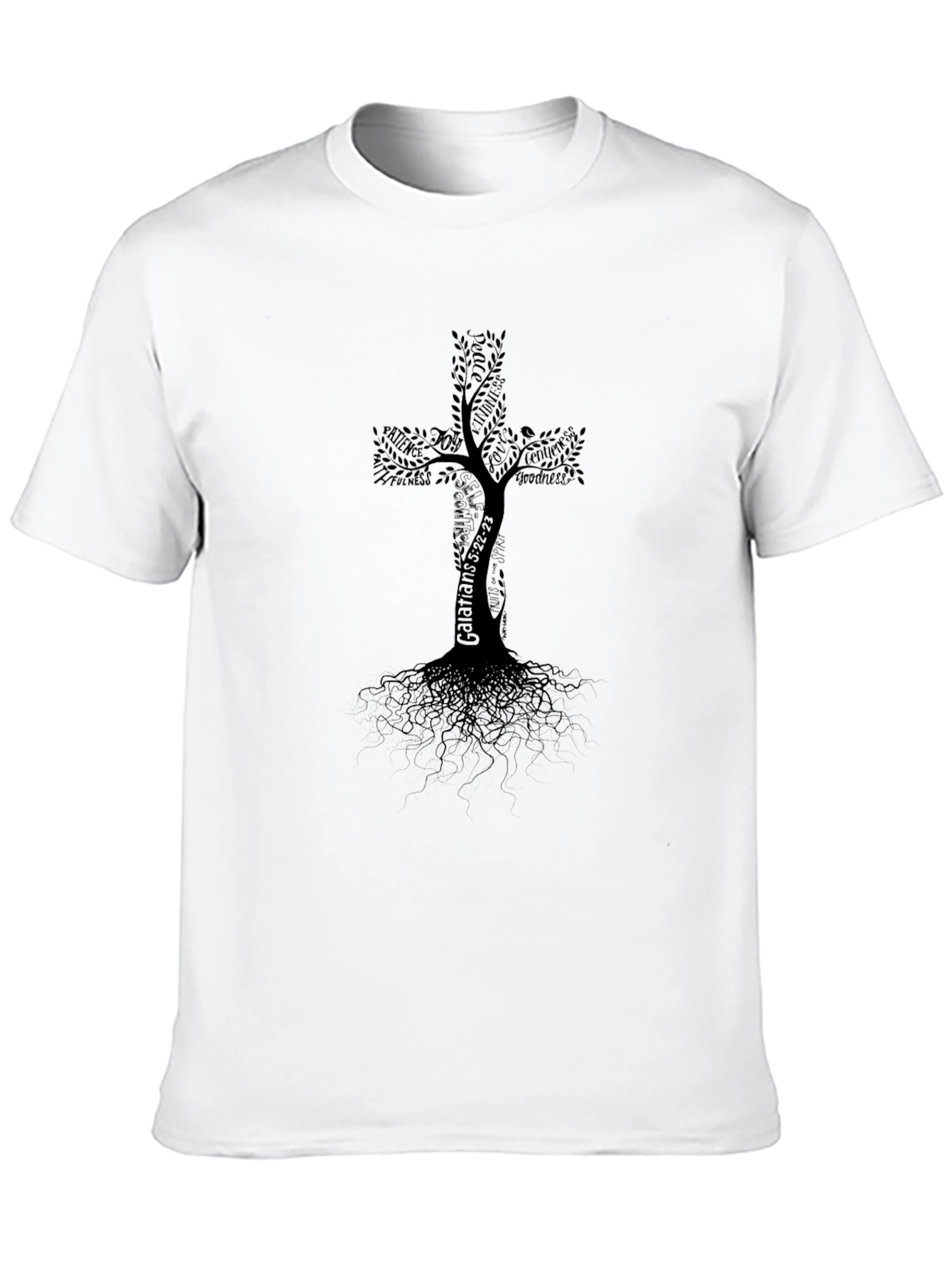 Tree of Life Cross Graphic T-Shirt