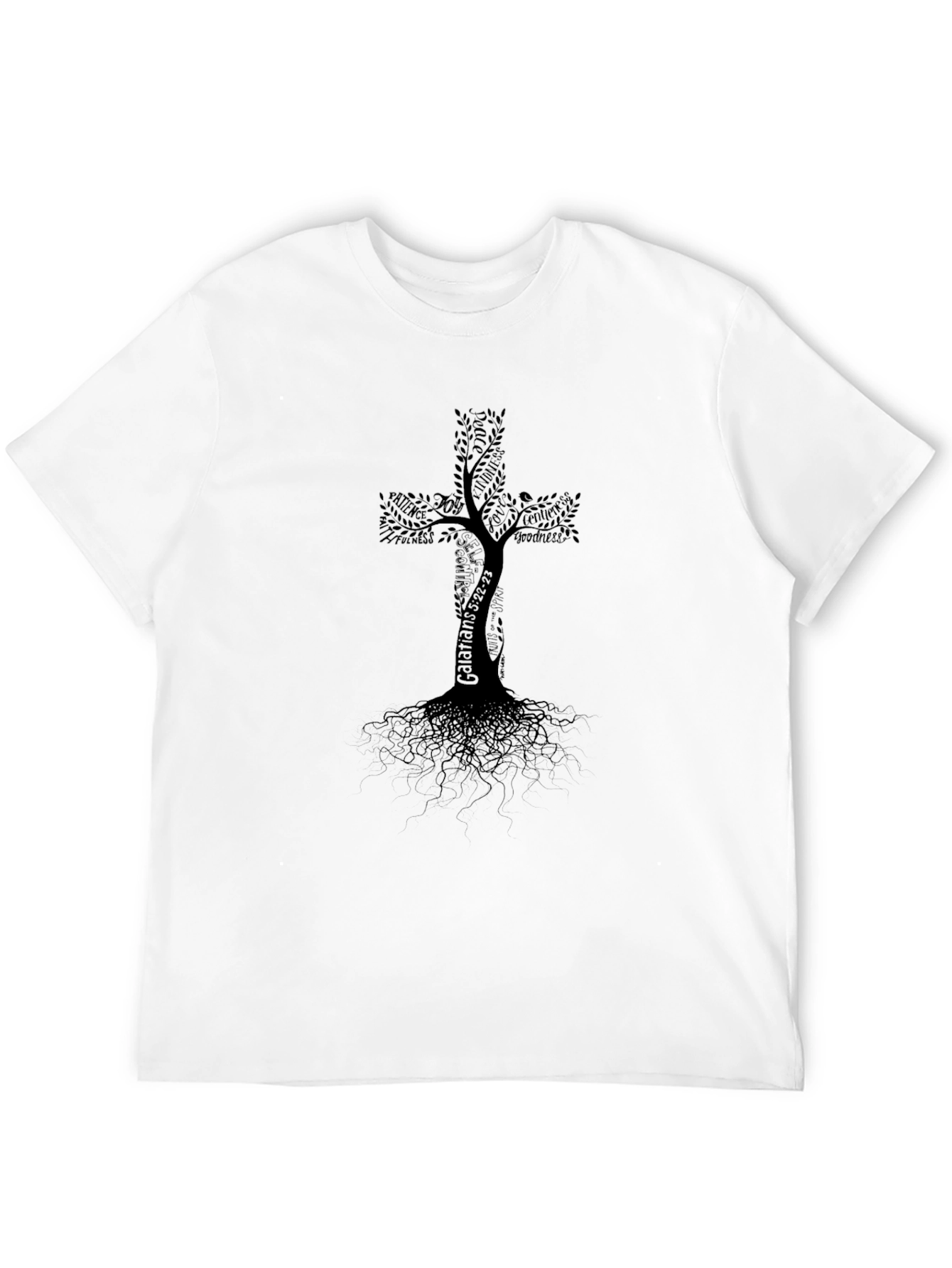 Tree of Life Cross Graphic T-Shirt