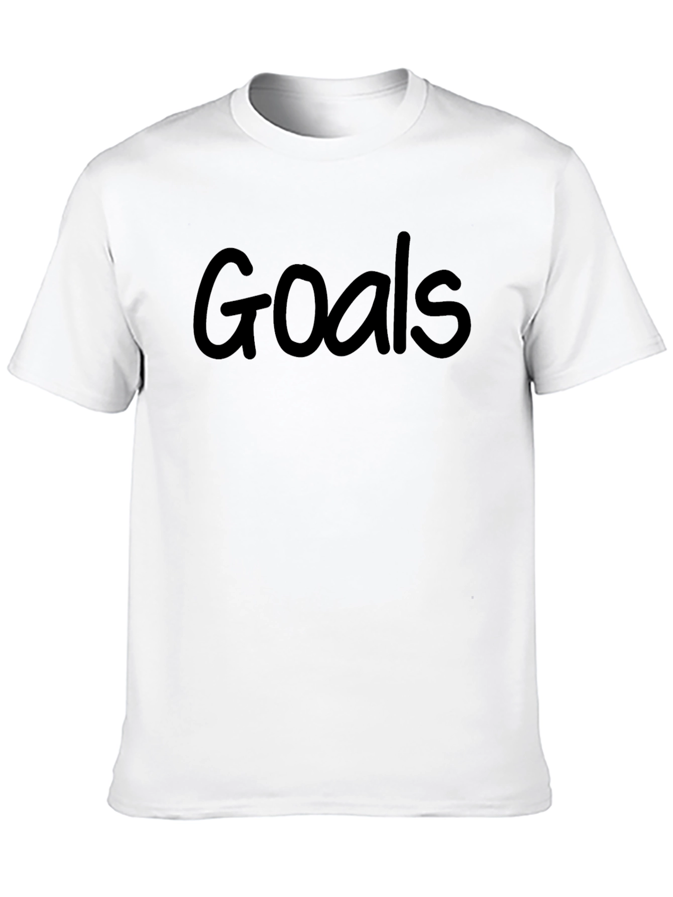 Goals Black Graphic T-Shirt